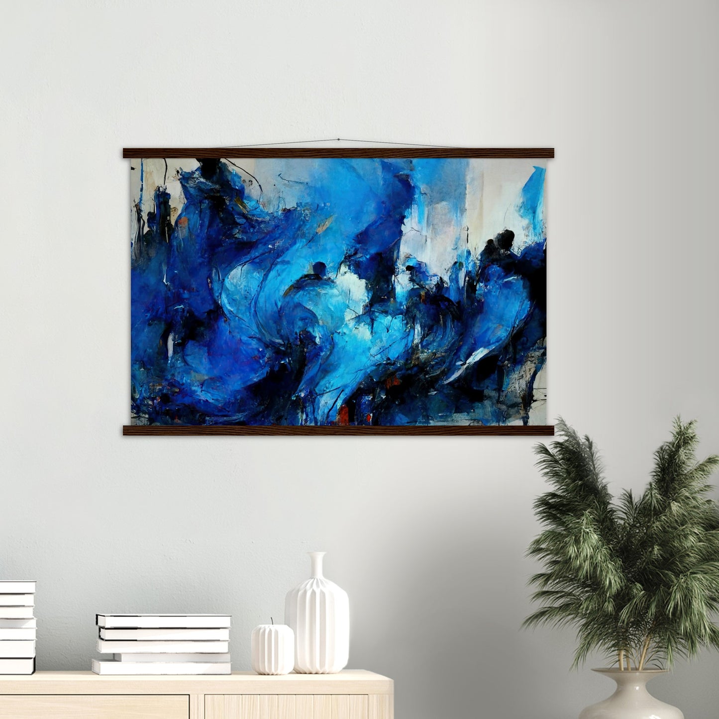 Poster mit Holzleisten in Museumsqualität - Blue Revolution - Art of Cubism - Fineart - Peace - Wandkunst - Mankind - Poster with frame - Abstract Blue Kollektion - artwork - art brand - printed cup personalized - pixelboys - Kunstdrucke - wandbilder - wall art - Kunst auf Tassen - vintage art - Office Poster - Gastrotassen - Wanddekoration - Geschenkidee  - political peace - freedom - uno - Geschenkidee - Acrylkunst - blauhelme - Geschenkidee - Office Poster - Acryldruck -