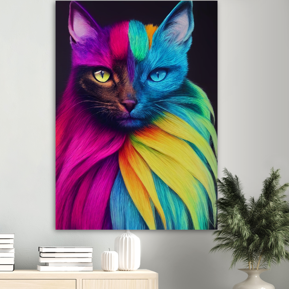 Poster - Mit edler Regenbogenkatze "Bella"