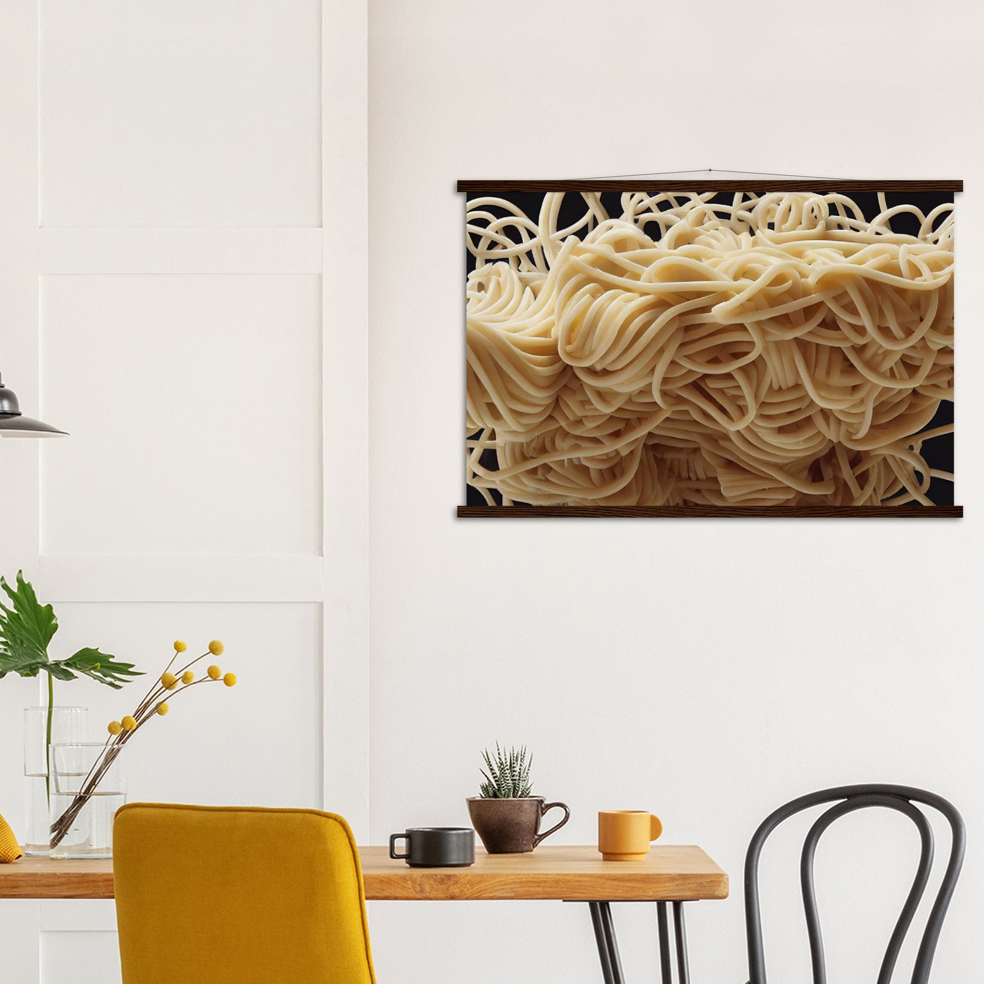 Poster mit Leisten (Holz) in Museumsqualität - Noodle Knot - Pasta Love - Italien - China - Restaurant - Nudeln - Nudelknoten - Pasta - Teigwaren  - Wandkunst - Kunstdruck - Acryldruck - Kunstwerk - Office Poster - Poster mit Rahmen - Kaffee Tasse - Poster mit Leisten - Bedruckte Tassen - Kunst Marke - Art Brand - Kunstdrucke - Papier: 250g/qm - Künstler: Pixelboys - Office Poster - Poster with frame - Geschenkidee - Atelier Rome - Atelier Bologna - Atelier Milano -