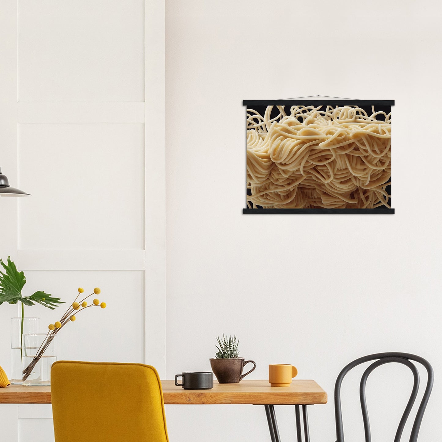 Poster mit Leisten (Holz) in Museumsqualität - Noodle Knot - Pasta Love - Italien - China - Restaurant - Nudeln - Nudelknoten - Pasta - Teigwaren  - Wandkunst - Kunstdruck - Acryldruck - Kunstwerk - Office Poster - Poster mit Rahmen - Kaffee Tasse - Poster mit Leisten - Bedruckte Tassen - Kunst Marke - Art Brand - Kunstdrucke - Papier: 250g/qm - Künstler: Pixelboys - Office Poster - Poster with frame - Geschenkidee - Atelier Rome - Atelier Bologna - Atelier Milano -