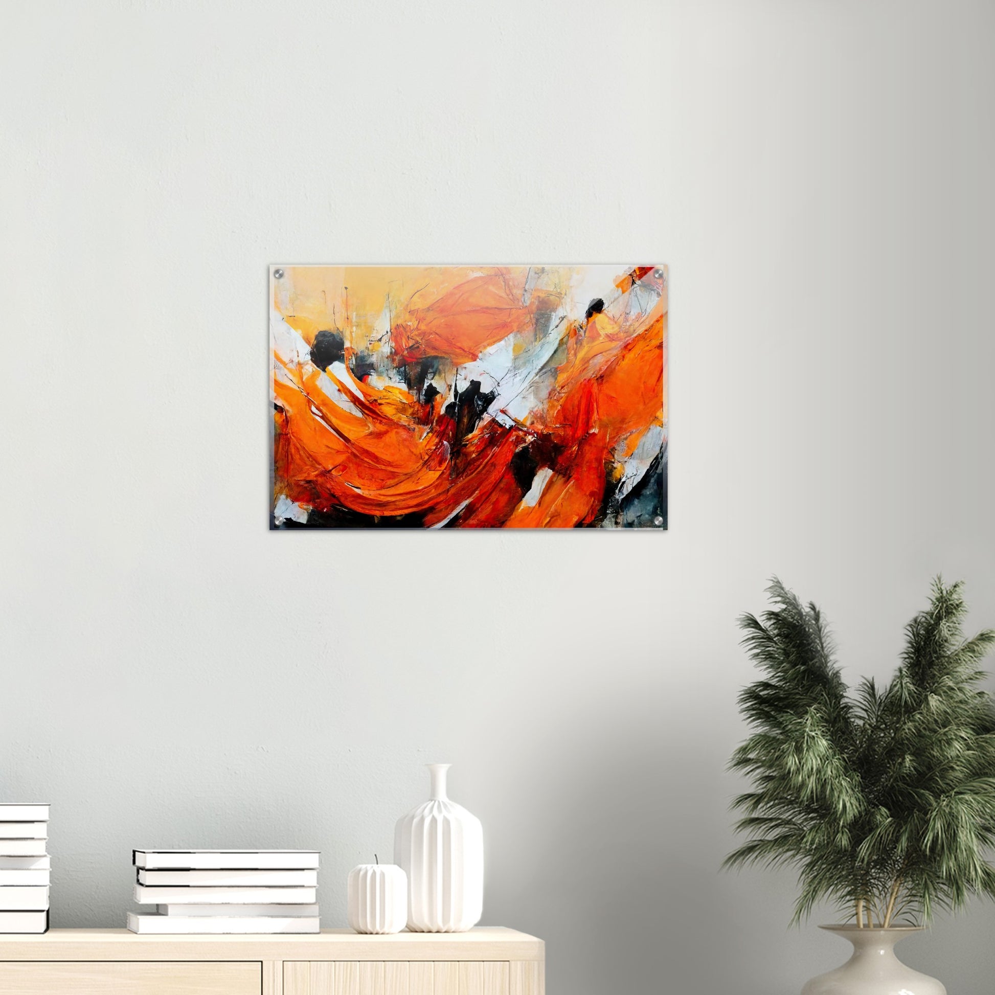 Acrylbild auf Glas - „Strolling in Amsterdam“ - Orange Pain - autumn - Ölgemälde - Abstract - Dutch Art - Abstract - Fineart - Herbstsonne - Wandkunst - Holzrahmen - Poster with frame - Abstract Orange - artwork - art brand - printed cup personalized - Holzleisten - pixelboys - Kunstdrucke - wandbilder - wall art - Kunst auf Tassen  - Office Poster - Gastrotassen - Wanddekoration - Fineart  - Colorfull - Dynamic - Acrylkunst - Geschenkidee - Office Poster - Acryldruck - Abstrakte Kunst -