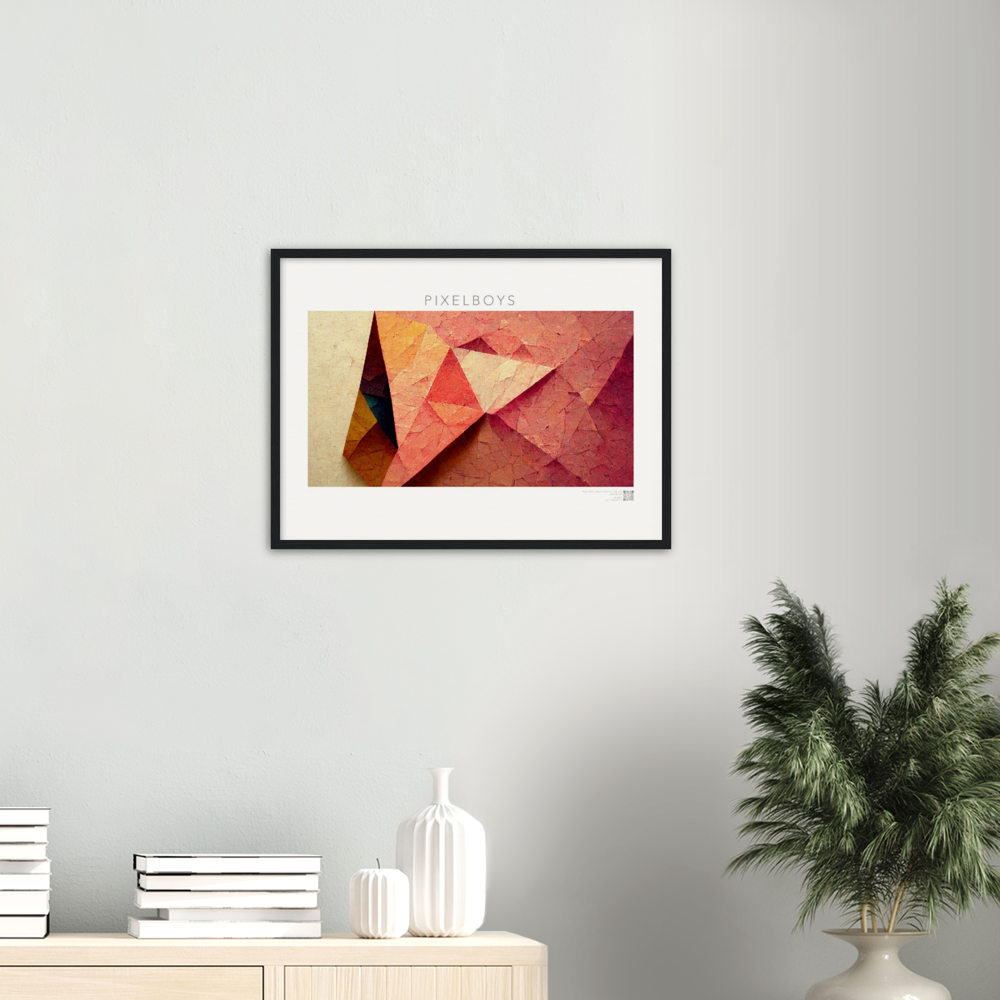 Poster Set mit Rahmen aus Holz - Paper Fall-No. 2: "Autumn Corner" - "Herbst Ecke" - Herbstbilder auf Poster