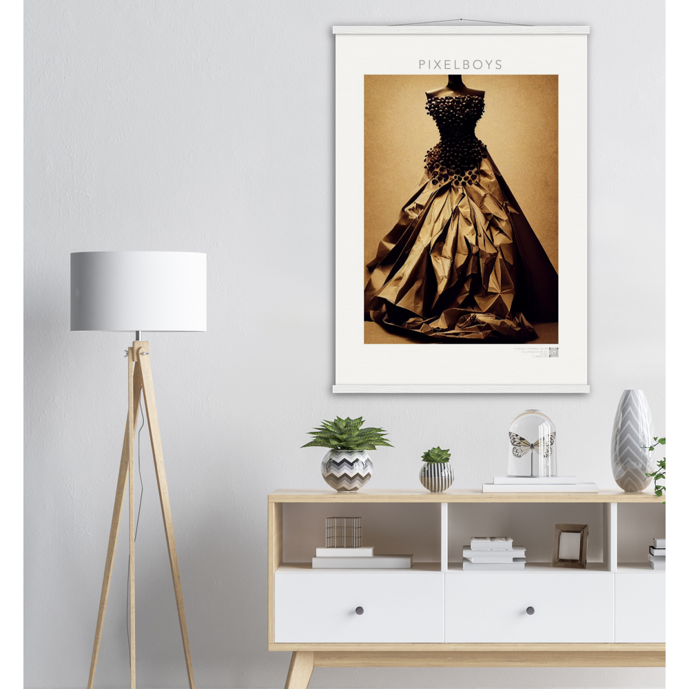 Poster mit Rahmen "Art Du Café" - Hot Fashion - No. 2 - "Isabella" - Kaffebohnen Liebe ♡ - Amore ♡ - Pizza Pasta Love - Kaffe Liebe ♡- Künstler: "The Unknown Artist Nb-517" - Kunstdruck - Wandbild - Poster - Pixelboys - Atelier - Mailand - Rom - Neapel - Turin - Palermo - Catania - Florenz - Genua - Bologna - Bari -