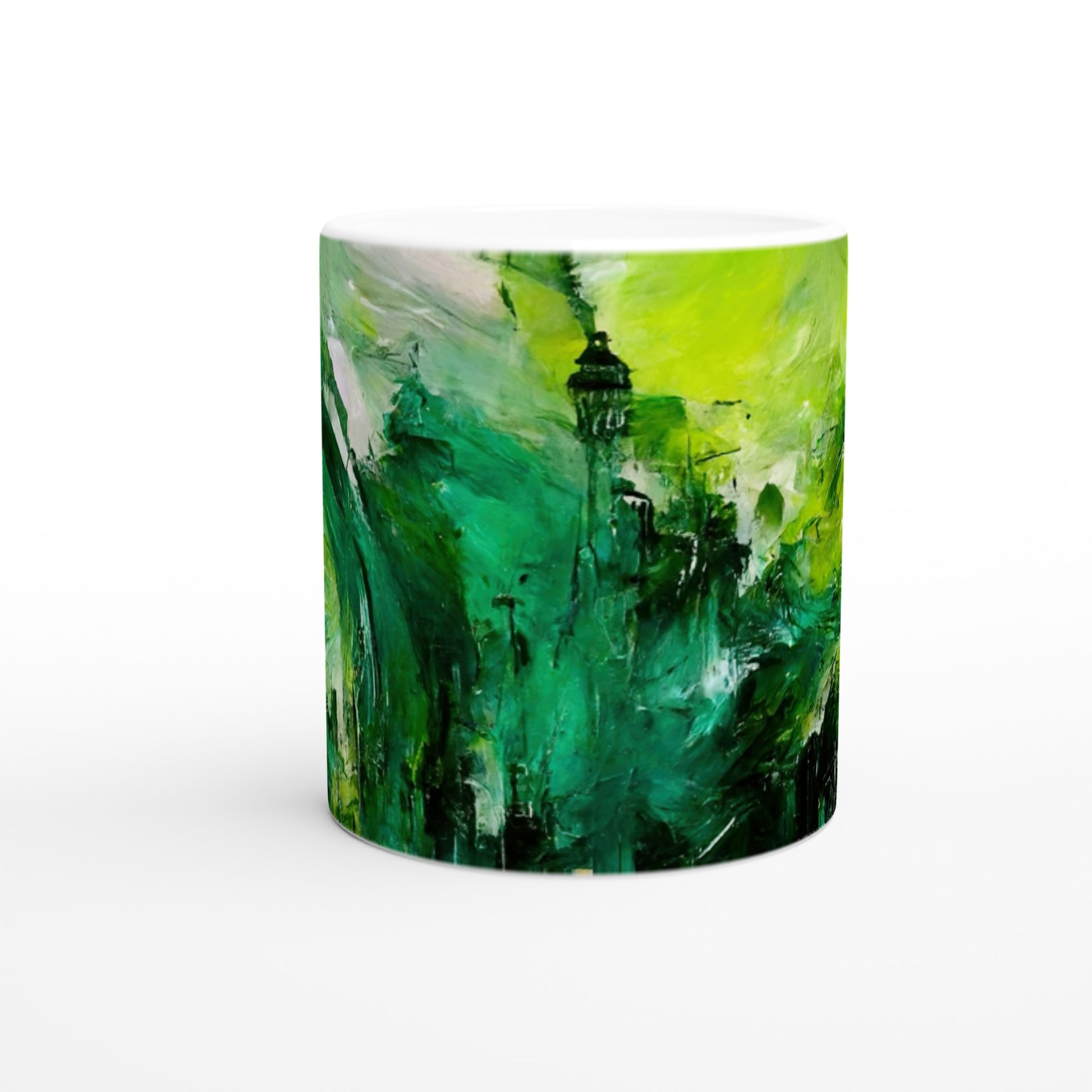 Sammeltasse - in Museumsqualität - Storm over London - „Revenge of Nature“ - Ölgemälde - Grüner Sturm - Abstract - London - Planet - Fineart - Green Sea - Wandkunst - Holzrahmen - Poster with frame - Abstract Green - artwork - art brand - printed cup personalized - Holzleisten - pixelboys - Kunstdrucke - wandbilder - wall art - Kunst auf Tassen  - Office Poster - Gastrotassen - Wanddekoration - Fineart  - Colorfull - Dynamic - Acrylkunst - Geschenkidee - Office Poster - Acryldruck - Abstrakte Kunst -