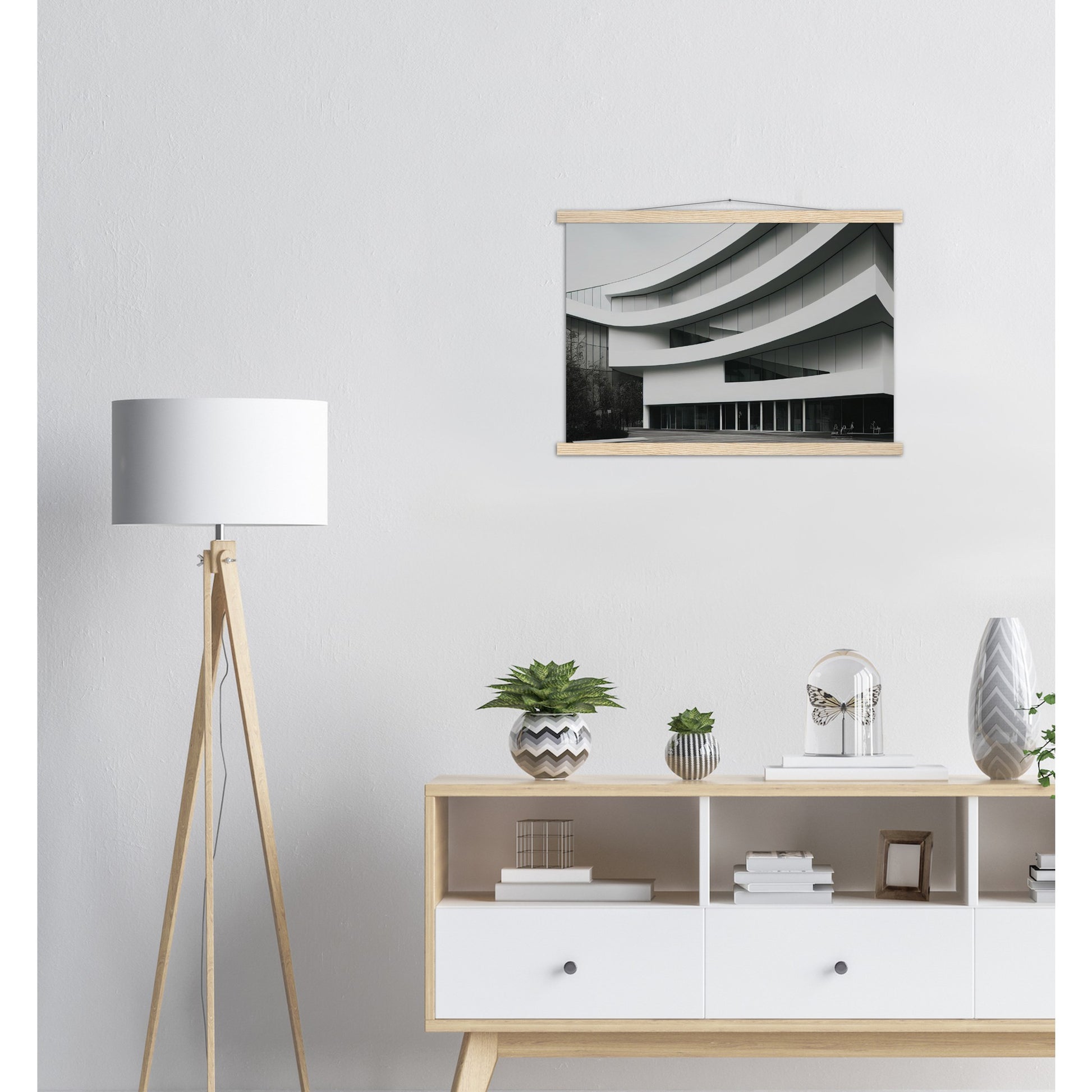 Poster mit Leisten (Holz) - Modern Architecture - Tokyo - Art Design - Fineart - Wandkunst - Poster with frame - vintage architecture - future architecture Japan - home castle - artwork - art brand - printed cup personalized - pixelboys - japan - Kunstdrucke - wandbilder - wall art - Kunst auf Tassen - Office Poster - Gastrotassen - Wanddekoration - Geschenkidee - Skyline - Tokio - city Architecture - urbanism - Geschenkidee - 東京 Tōkyō