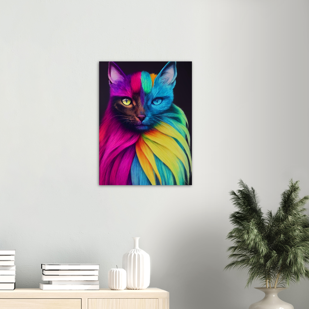 Poster - Mit edler Regenbogenkatze "Bella"