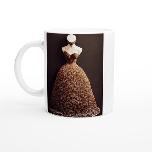 Personalisierte Tasse - Art Du Café - Hot Fashion - No. 3 - Mariella - Kaffeebohnen Kleid - Kaffebohnen Liebe ♡ -Chicco di caffe - Amore ♡ - Kaffee Liebe ♡-t azza di caffè per favore ♡ - Künstler: "The Unknown Artist Nb-517" - Kunstdruck - Wandbild - Poster - Pixelboys - Atelier - Mailand - Rom - Neapel - Turin - Palermo - Catania - Florenz - Genua - Bologna - Bari - Fine Art - Wall Art - Kunst auf Tassen -