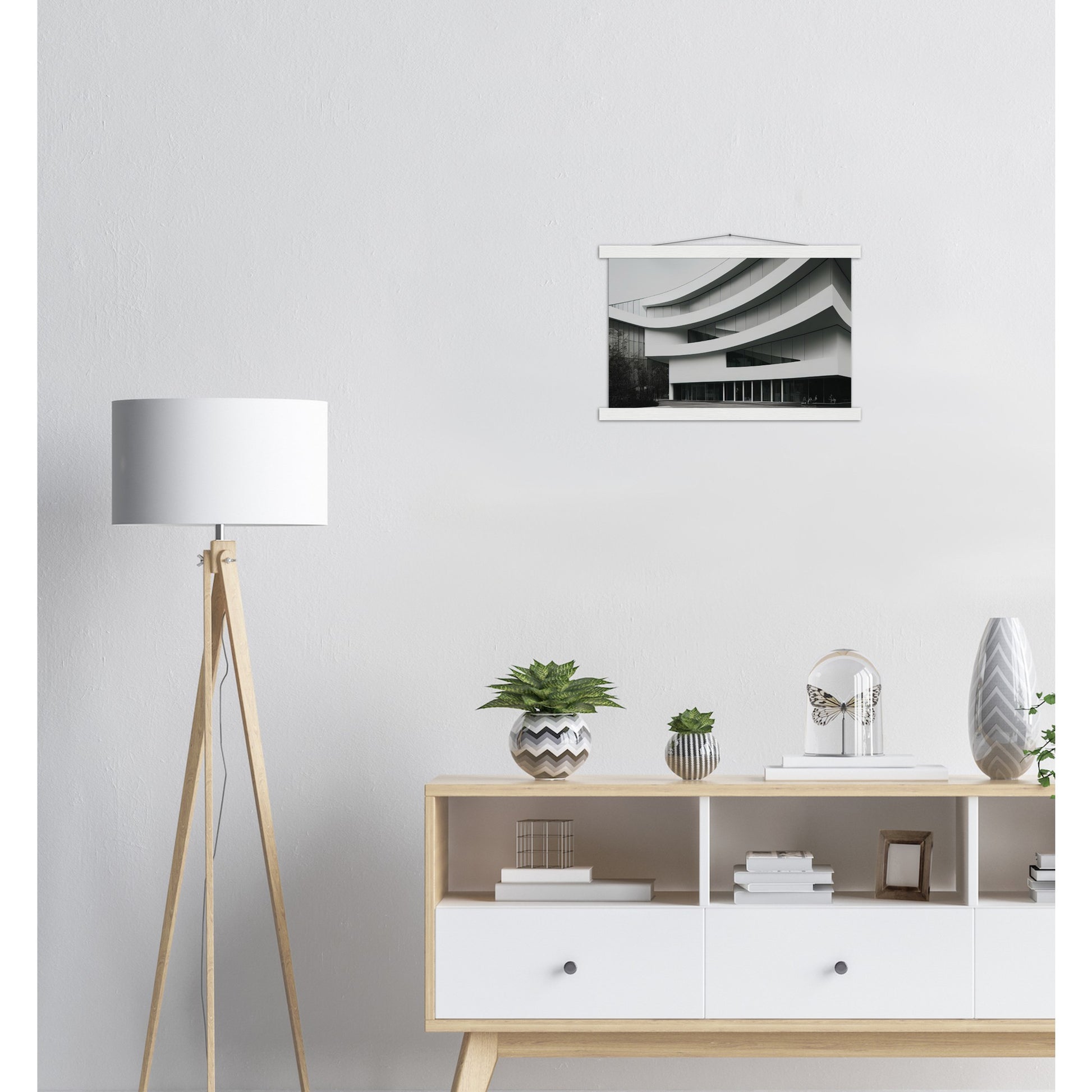 Poster mit Leisten (Holz) - Modern Architecture - Tokyo - Art Design - Fineart - Wandkunst - Poster with frame - vintage architecture - future architecture Japan - home castle - artwork - art brand - printed cup personalized - pixelboys - japan - Kunstdrucke - wandbilder - wall art - Kunst auf Tassen - Office Poster - Gastrotassen - Wanddekoration - Geschenkidee - Skyline - Tokio - city Architecture - urbanism - Geschenkidee - 東京 Tōkyō