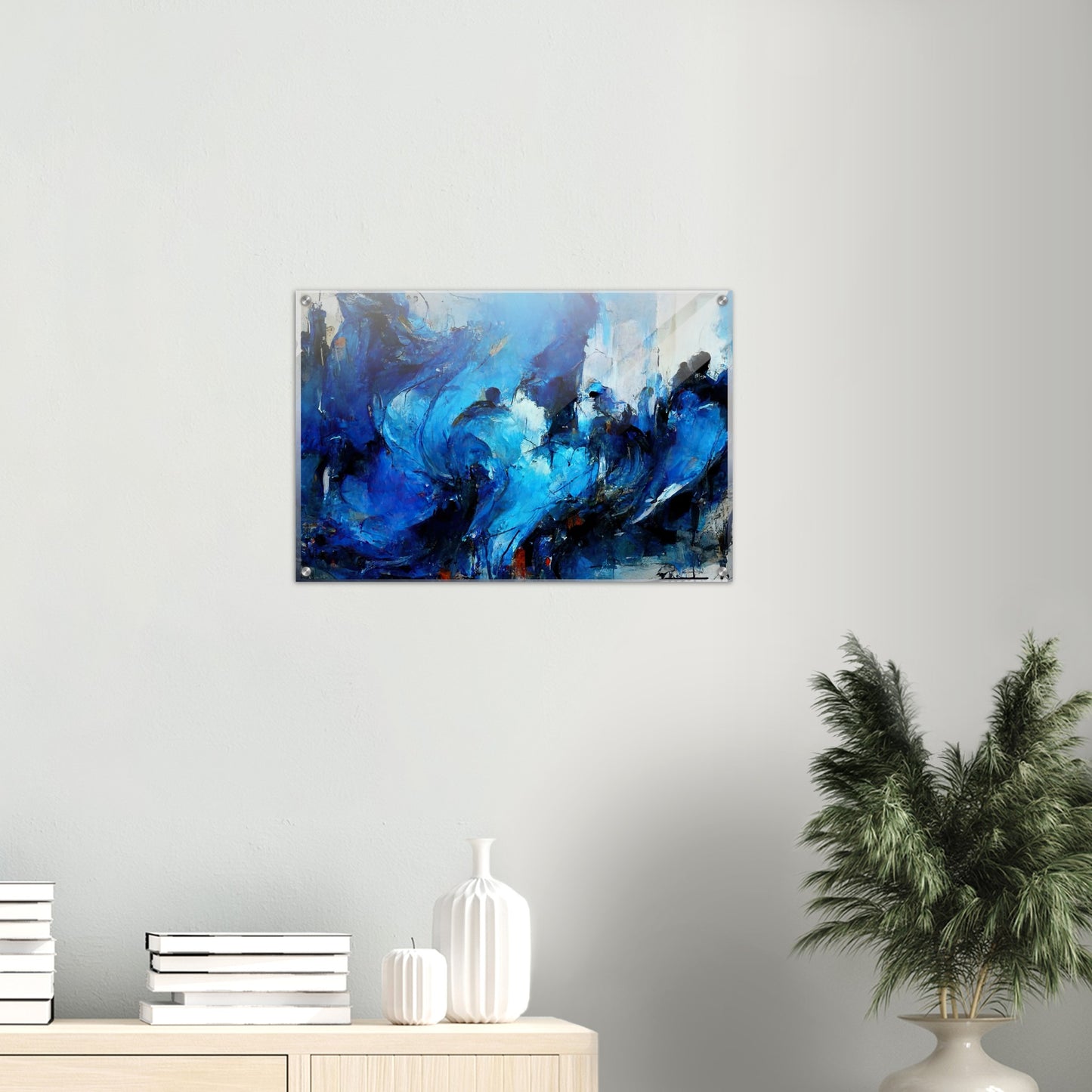 Acrylbild auf Glas in Museumsqualität - Blue Revolution - Art of Cubism - Fineart - Peace - Wandkunst - Mankind - Poster with frame - Abstract Blue Kollektion - artwork - art brand - printed cup personalized - pixelboys - Kunstdrucke - wandbilder - wall art - Kunst auf Tassen - vintage art - Office Poster - Gastrotassen - Wanddekoration - Geschenkidee  - political peace - freedom - uno - Geschenkidee - Acrylkunst - blauhelme - Geschenkidee - Office Poster - Acryldruck -