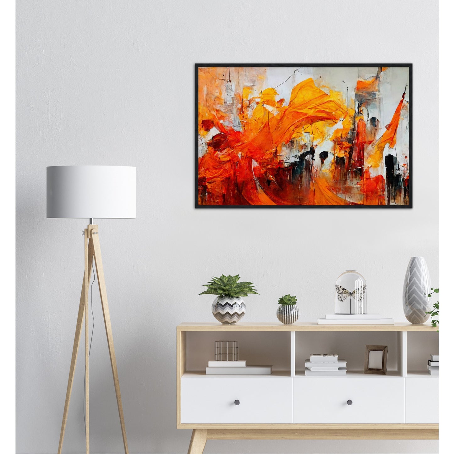 Poster mit Holzrahmen - in Museumsqualität - “Urban Indian Summer“ - autumn - Neu-Delhi - Kalkutta- Ölgemälde - Abstract - India Art - Posterleisten - Fineart - Posterrahmen  - Wandkunst - Holzrahmen - Poster with frame - Abstract Orange - artwork - art brand - printed cup personalized - Holzleisten - pixelboys - Kunstdrucke - wandbilder - wall art - Kunst auf Tassen  - Office Poster - Gastrotassen - Wanddekoration - Fineart  - Acrylkunst - Geschenkidee - Office Poster - Acryldruck - Abstrakte Kunst -