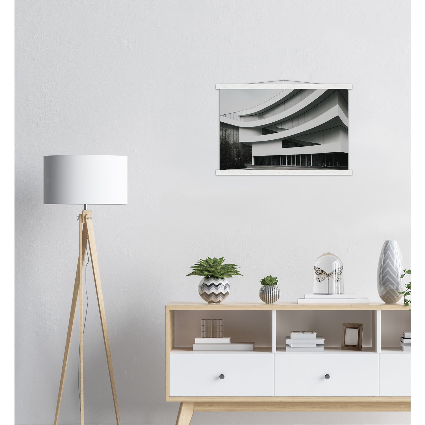 Poster mit Leisten (Holz) - Modern Architecture - Tokyo - Art Design - Fineart - Wandkunst - Poster with frame - vintage architecture - future architecture Japan - home castle - artwork - art brand - printed cup personalized - pixelboys - japan - Kunstdrucke - wandbilder - wall art - Kunst auf Tassen - Office Poster - Gastrotassen - Wanddekoration - Geschenkidee - Skyline - Tokio - city Architecture - urbanism - Geschenkidee - 東京 Tōkyō