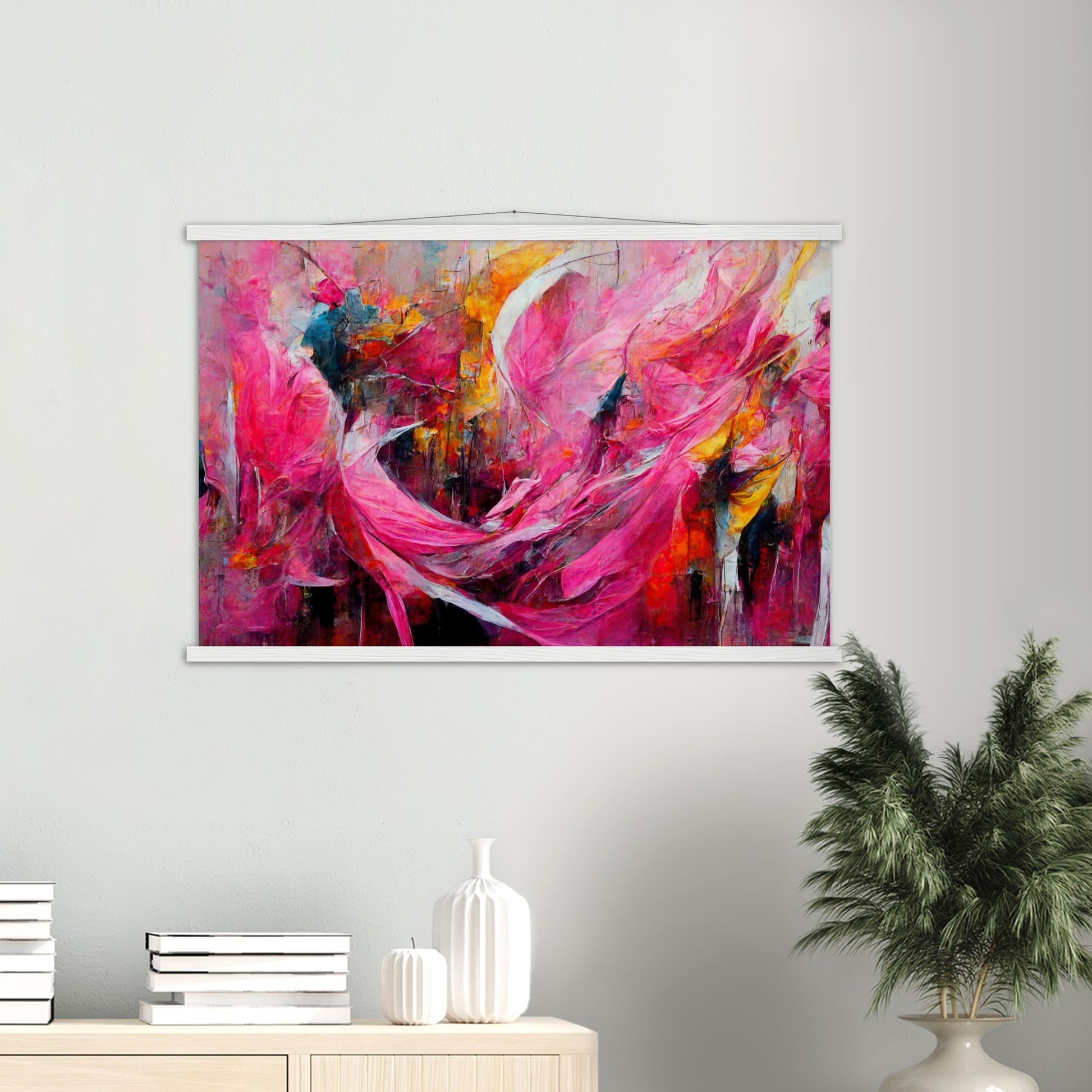 Poster mit Leisten (Holz) in Museumsqualität - Carnival in Venice - Italy - ölgemälde - Italy Abstract Art - Posterleisten - Fineart - Posterrahmen  - Wandkunst - Holzrahmen - Poster with frame - Abstract Pink - artwork - art brand - printed cup personalized - Holzleisten - pixelboys - Kunstdrucke - wandbilder - wall art - Kunst auf Tassen  - Office Poster - Gastrotassen - Wanddekoration - Acrylkunst - Geschenkidee - Office Poster - Acryldruck - Abstrakte Kunst - Pink Art -