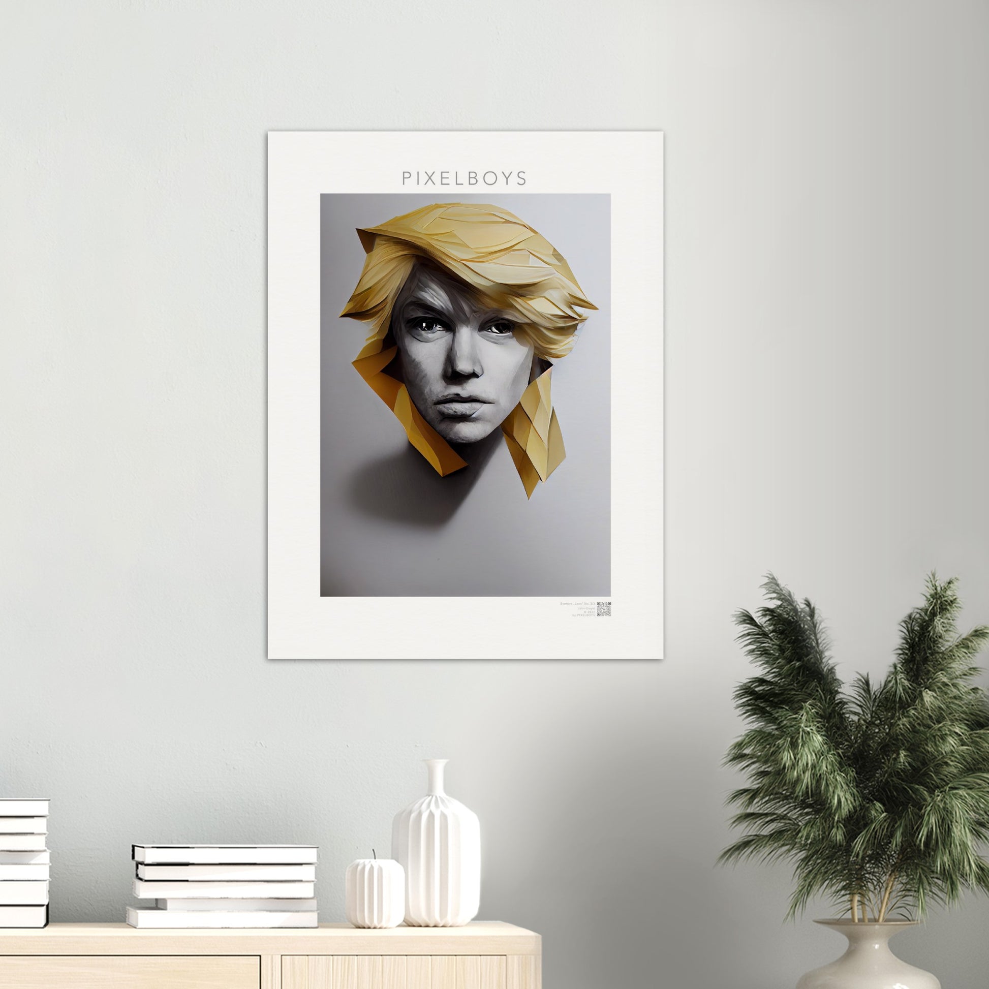 Poster in Museumsqualität - Brothers "Leon" - No.3  - vintage art - Art of Brother - Fineart - Drillinge - Wandkunst - Poster with frame - Bruder Kollektion - artwork - art brand - printed cup personalized - pixelboys - Kunstdrucke - wandbilder - wall art - Kunst auf Tassen - Office Poster - Gastrotassen - Wanddekoration - Geschenkidee  - blonde brüder - big - brother - family - Geschenkidee - Acrylkunst - triplets - Geschenkidee - Office Poster - Acryldruck -