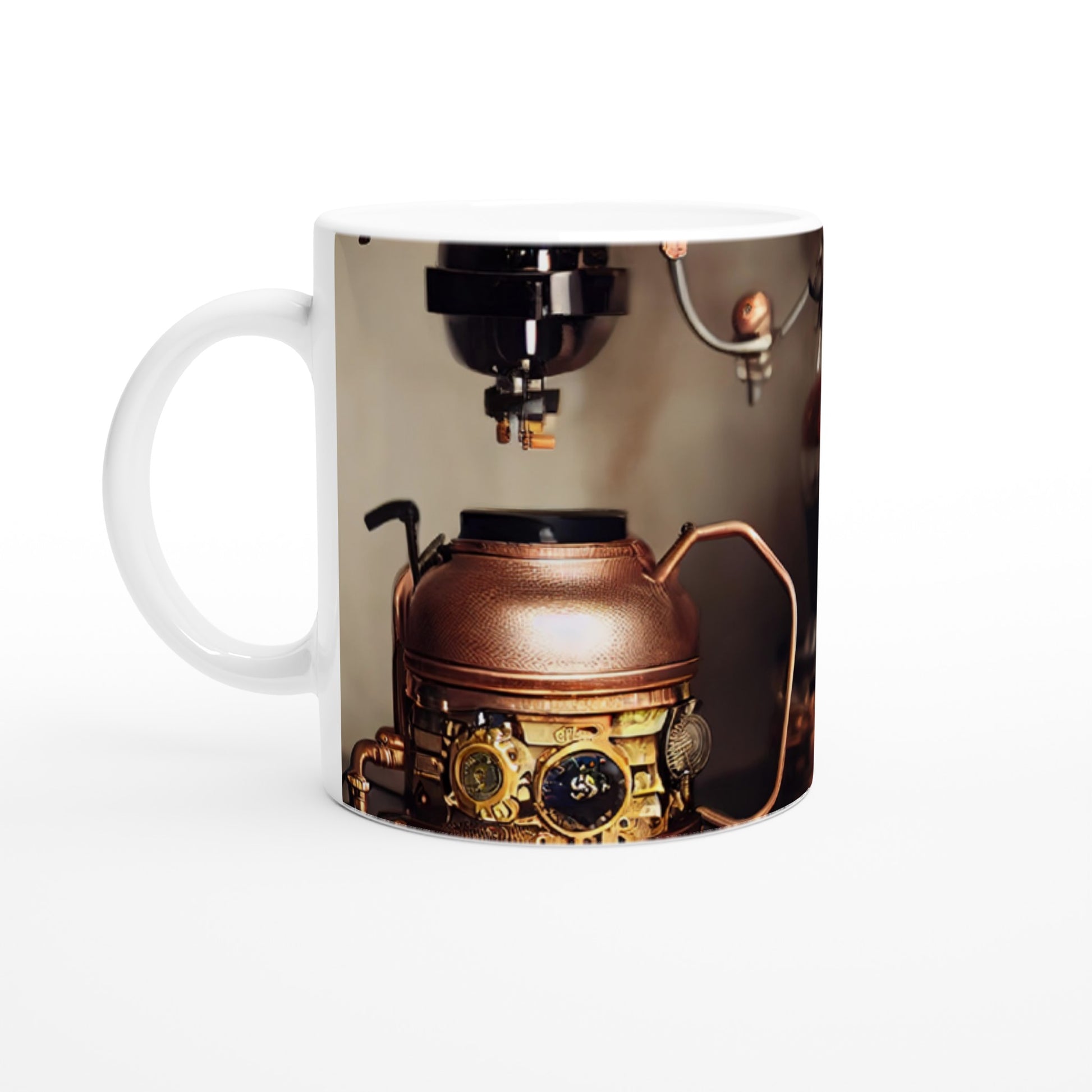 Sammeltasse in Museumsqualität - Steampunk - Coffee Maker - No.1 - Wandbild - Kunstwerk - Kunst auf Postern - Fine Art - Steampunk - Future - Maschine - Poster with frame - Office Poster - Art Brand - Pixelboys - Coffee House - Restaurant Poster - Schöner Wohnen - Dekoration - Wall Art - Kunstdruck - Geschenkidee - Kunst auf Acrylglas - Personalisierbare Tasse - Gastro Poster - Gewerbliche Poster - exklusiv - Kunst auf Acrylglas - 