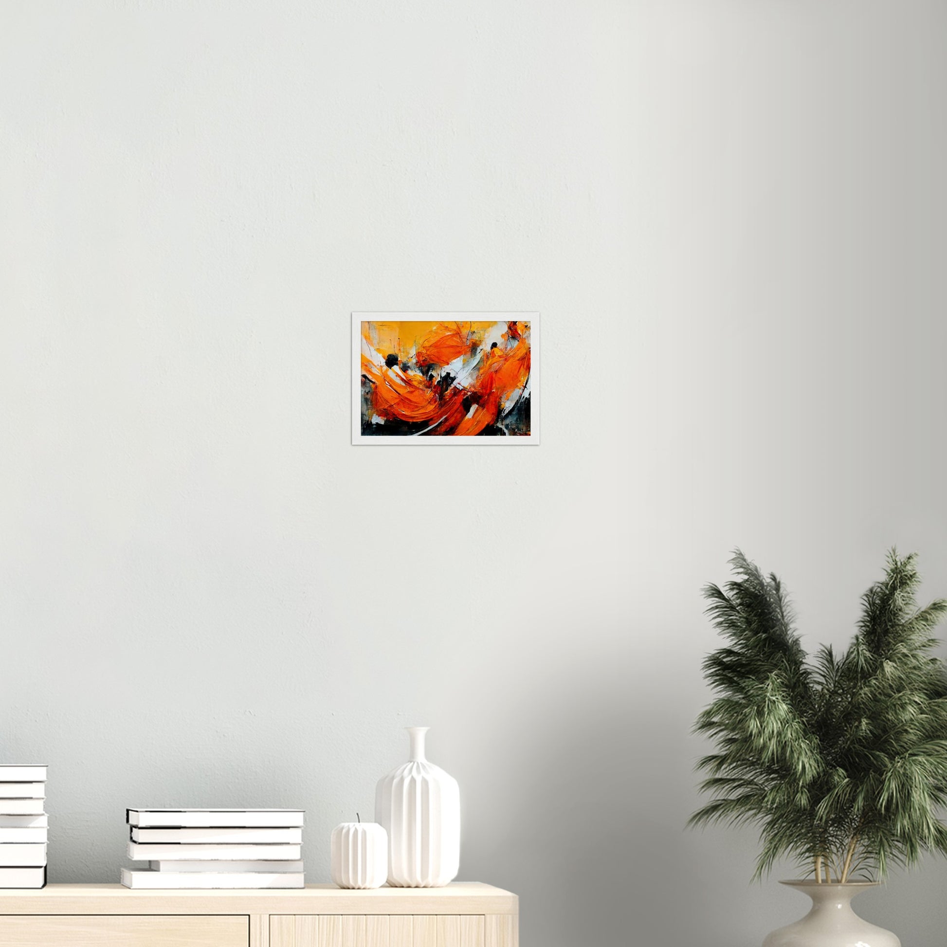 Poster mit Rahmen - „Strolling in Amsterdam“ - Orange Pain - autumn - Ölgemälde - Abstract - Dutch Art - Abstract - Fineart - Herbstsonne - Wandkunst - Holzrahmen - Poster with frame - Abstract Orange - artwork - art brand - printed cup personalized - Holzleisten - pixelboys - Kunstdrucke - wandbilder - wall art - Kunst auf Tassen  - Office Poster - Gastrotassen - Wanddekoration - Fineart  - Colorfull - Dynamic - Acrylkunst - Geschenkidee - Office Poster - Acryldruck - Abstrakte Kunst -