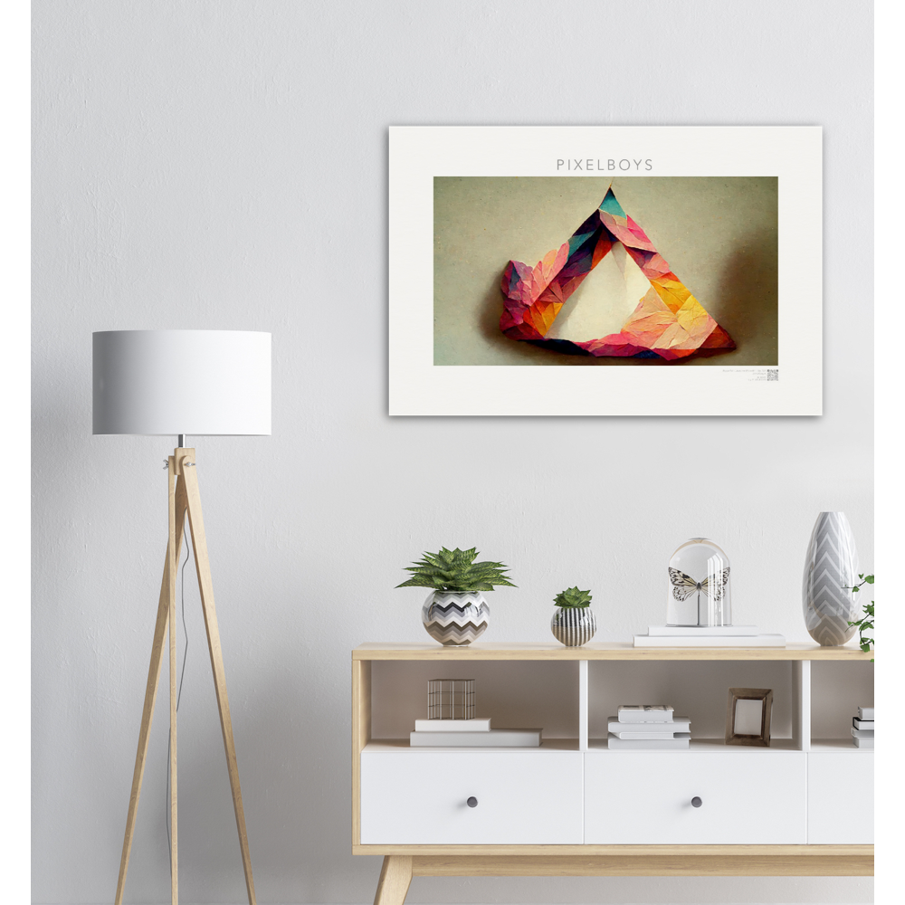 Poster in Museumsqualität - Paper Fall-No. 5: "Autumn Warmth" - "Herbstliche Wärme" - Künstler: John Grayst - Pixelboys - Herbst Poster - Online Shop - Kaufen Sie Ihr neues Poster - Viele Poster Motive -