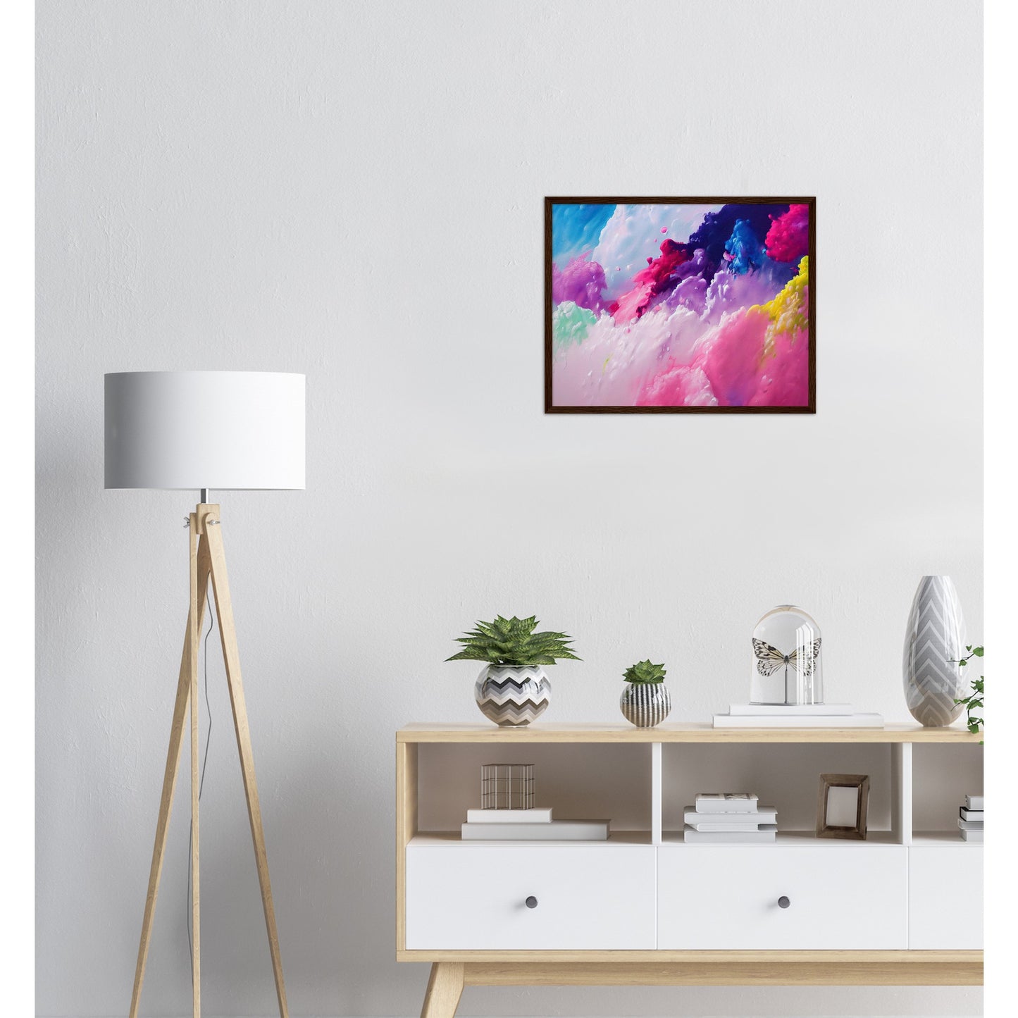 Poster mit Rahmen (Holz) - in Museumsqualität - Candy floss - Süßigkeiten - Kindheit - Cubism - Holzleisten - Fineart - Zuckerwatte - Wandkunst - Poster with frame - Abstract Kollektion - artwork - art brand - printed cup personalized - pixelboys - Kunstdrucke - wandbilder - wall art - Kunst auf Tassen - vintage art - Office Poster - Gastrotassen - Wanddekoration - Geschenkidee  - Cabdyland - Icecream - Geschenkidee - Acrylkunst - Geschenkidee - Office Poster - Acryldruck - Abstrakte Kunst