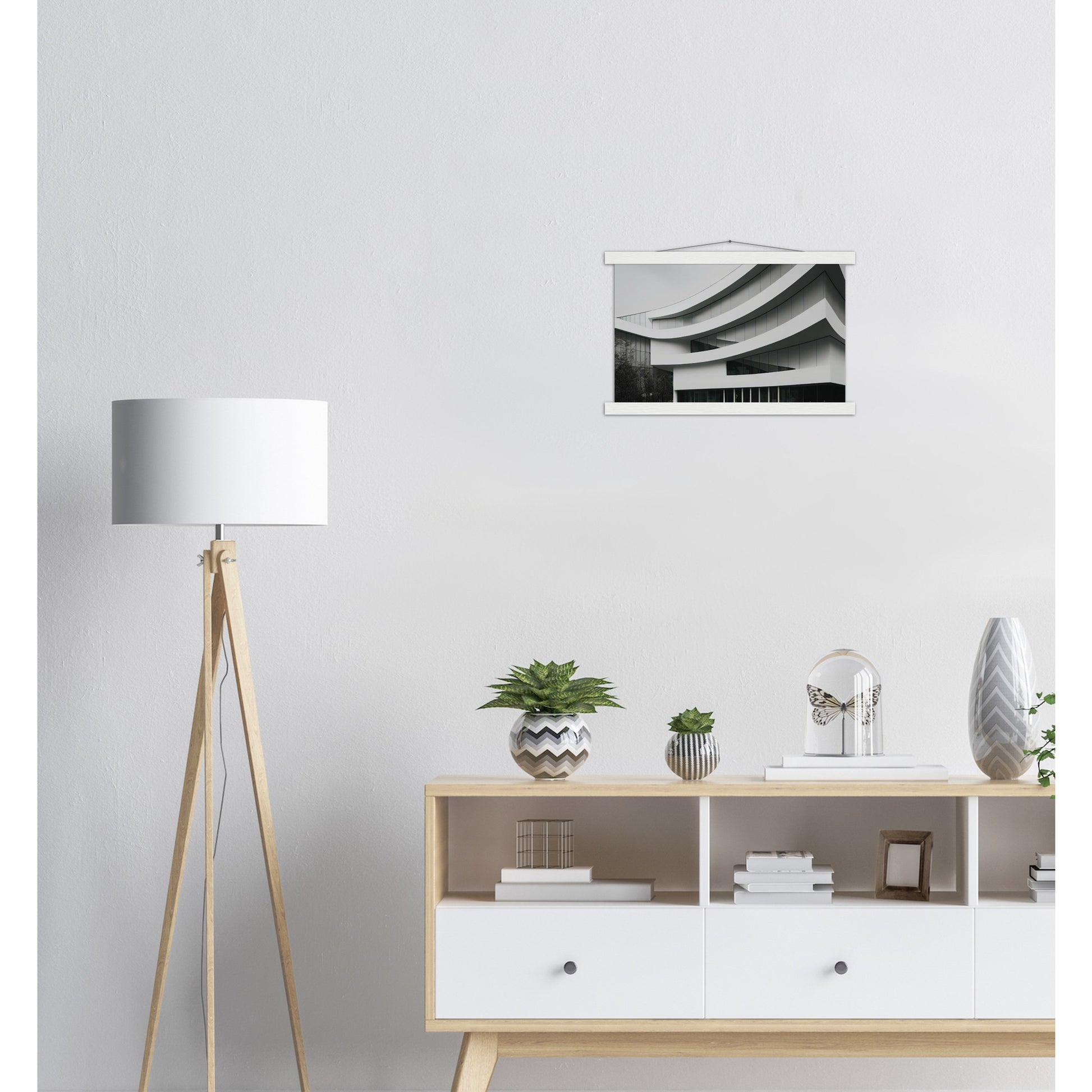 Poster mit Leisten (Holz) - Modern Architecture - Tokyo - Art Design - Fineart - Wandkunst - Poster with frame - vintage architecture - future architecture Japan - home castle - artwork - art brand - printed cup personalized - pixelboys - japan - Kunstdrucke - wandbilder - wall art - Kunst auf Tassen - Office Poster - Gastrotassen - Wanddekoration - Geschenkidee - Skyline - Tokio - city Architecture - urbanism - Geschenkidee - 東京 Tōkyō