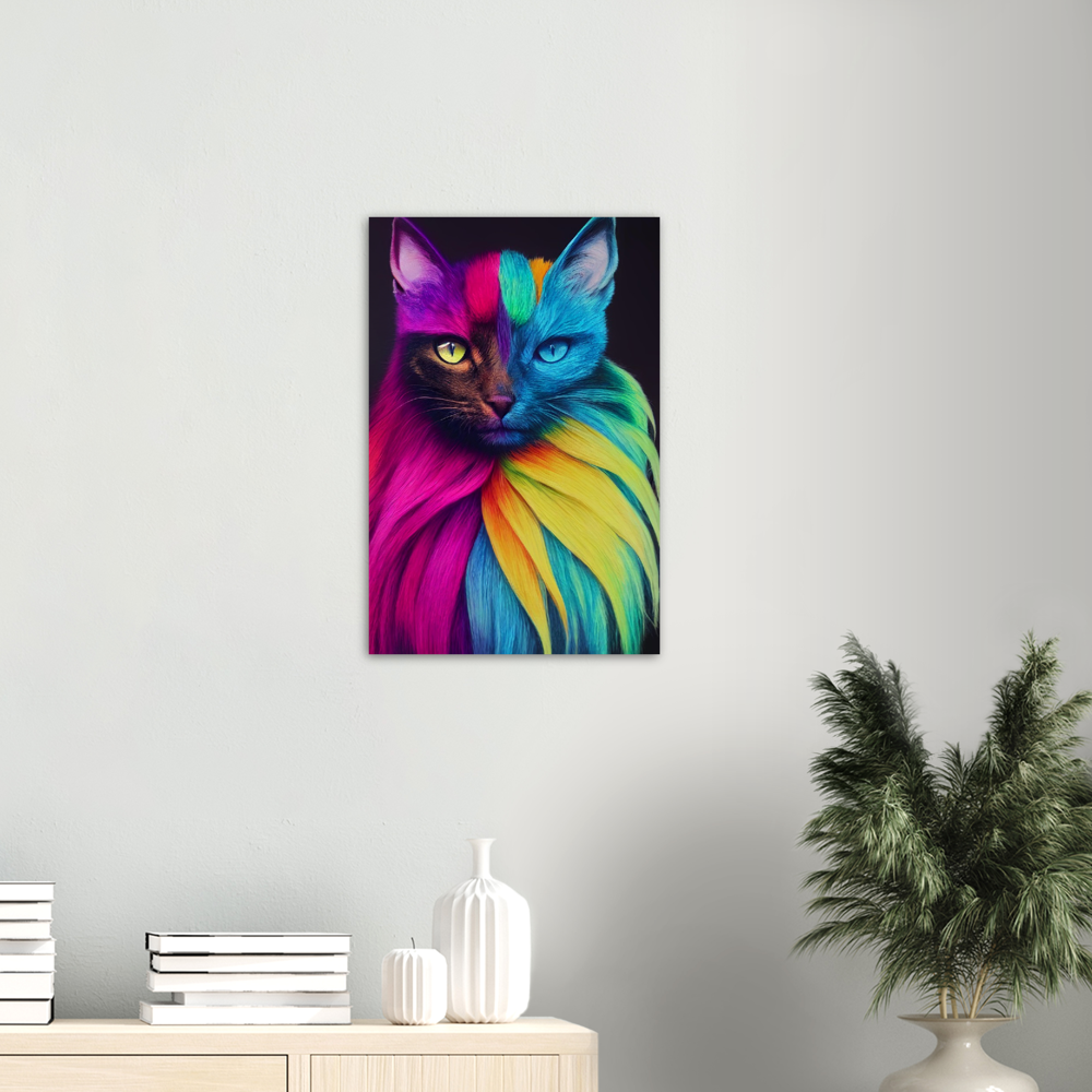 Poster - Mit Edler Regenbogenkatze "Bella" – Pixelboys