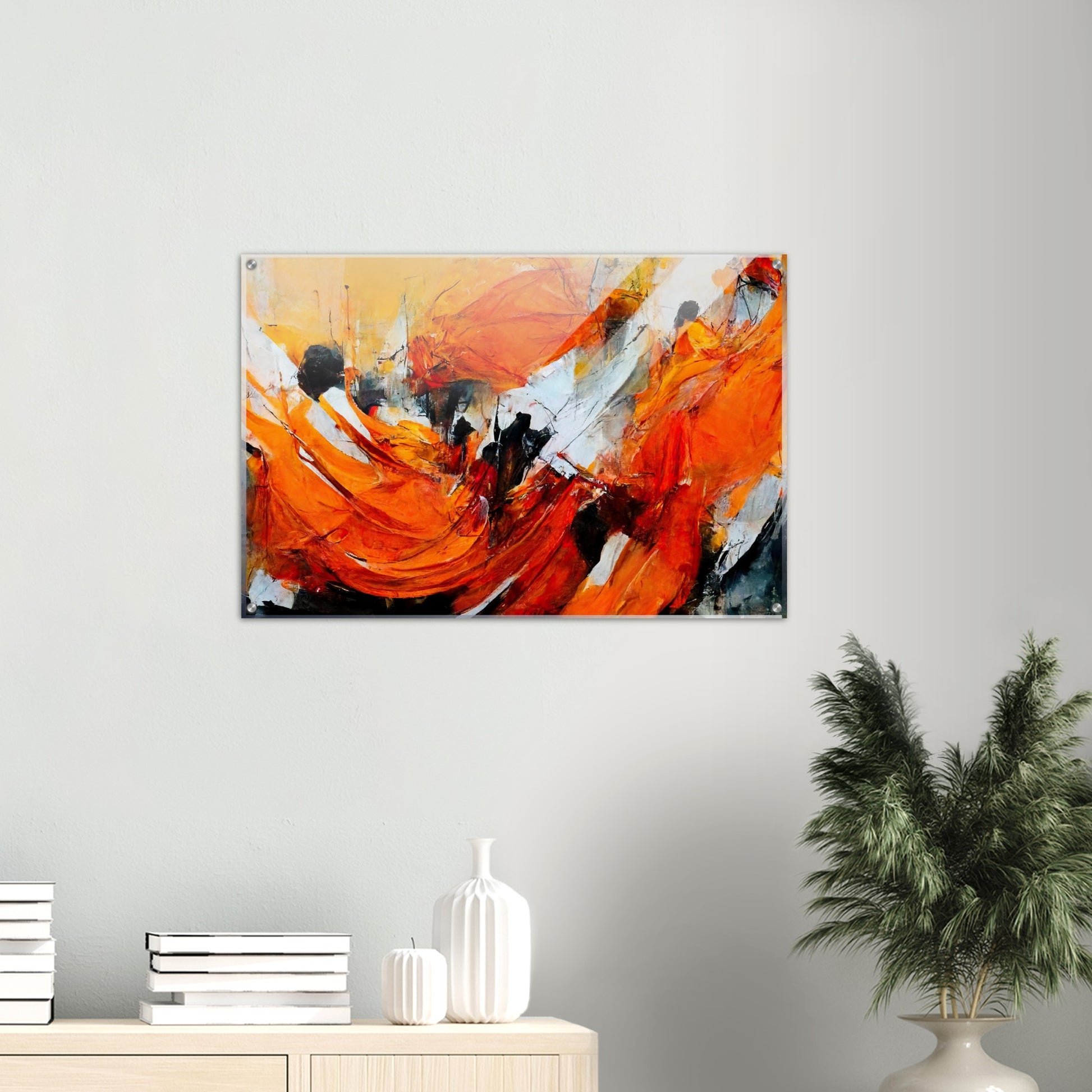 Acrylbild auf Glas - „Strolling in Amsterdam“ - Orange Pain - autumn - Ölgemälde - Abstract - Dutch Art - Abstract - Fineart - Herbstsonne - Wandkunst - Holzrahmen - Poster with frame - Abstract Orange - artwork - art brand - printed cup personalized - Holzleisten - pixelboys - Kunstdrucke - wandbilder - wall art - Kunst auf Tassen  - Office Poster - Gastrotassen - Wanddekoration - Fineart  - Colorfull - Dynamic - Acrylkunst - Geschenkidee - Office Poster - Acryldruck - Abstrakte Kunst -