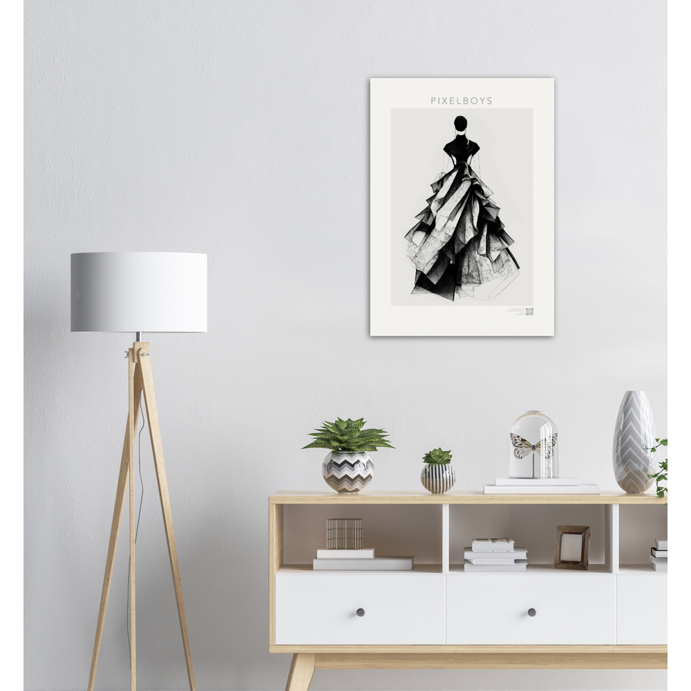 Haute Couture Wandbild als Kunstwerk - Haute Couture - No. 5 - "Ambre" - Künstler: "The Unknown Artist Nb. 517" Wandbilder - Kunstdrucke - Pixelboys - Atelier - Milano - Berlin - Munich - Madrid - New York - Dubai - Paris - Tokio -