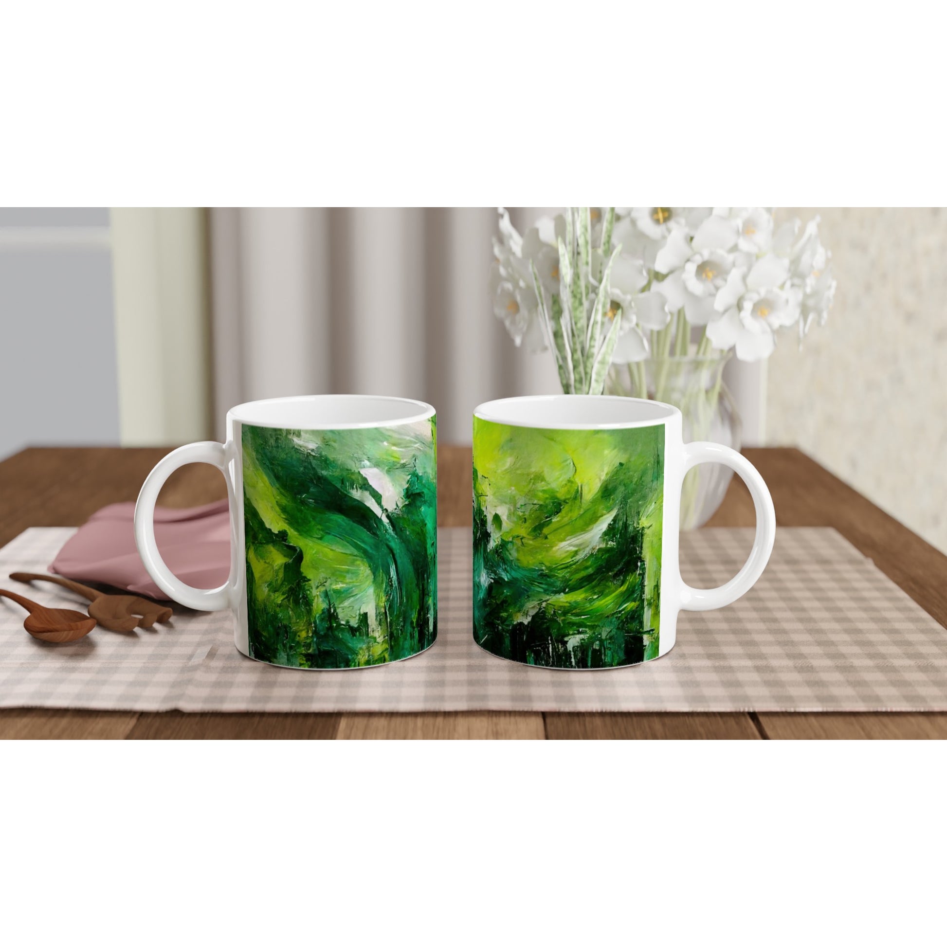 Sammeltasse - in Museumsqualität - Storm over London - „Revenge of Nature“ - Ölgemälde - Grüner Sturm - Abstract - London - Planet - Fineart - Green Sea - Wandkunst - Holzrahmen - Poster with frame - Abstract Green - artwork - art brand - printed cup personalized - Holzleisten - pixelboys - Kunstdrucke - wandbilder - wall art - Kunst auf Tassen  - Office Poster - Gastrotassen - Wanddekoration - Fineart  - Colorfull - Dynamic - Acrylkunst - Geschenkidee - Office Poster - Acryldruck - Abstrakte Kunst -