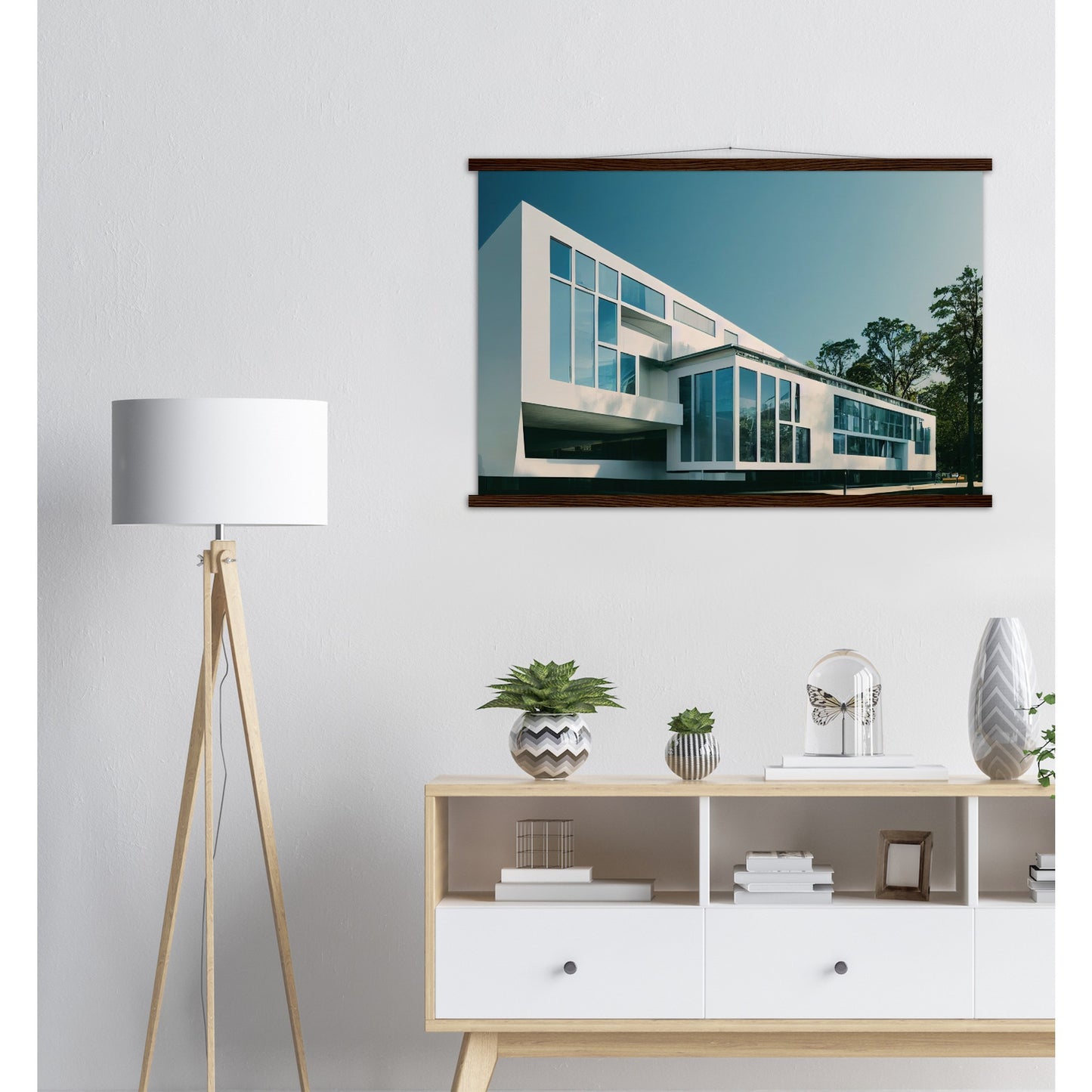  Poster mit Leisten (Holz) - Museumsqualität - Modern Architecture - Barcelona - Fineart - Wandkunst - Poster with frame - vintage architecture - future architecture spain - home castle - artwork - art brand - printed cup personalized - pixelboys - madrid - Kunstdrucke - wandbilder - wall art - Kunst auf Tassen - Office Poster - Gastrotassen - Wanddekoration - Geschenkidee - Skyline - Barcelona - city Architecture - urbanism - Katalonien -