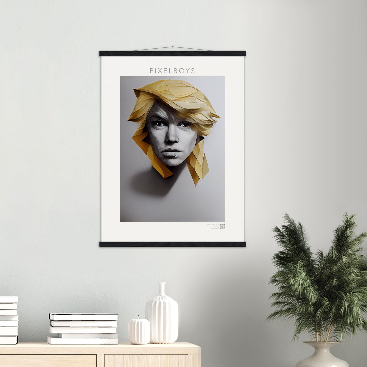 Poster mit Leisten (Holz) in Museumsqualität - Brothers "Leon" - No.3  - vintage art - Art of Brother - Fineart - Drillinge - Wandkunst - Poster with frame - Bruder Kollektion - artwork - art brand - printed cup personalized - pixelboys - Kunstdrucke - wandbilder - wall art - Kunst auf Tassen - Office Poster - Gastrotassen - Wanddekoration - Geschenkidee  - blonde brüder - big - brother - family - Geschenkidee - Acrylkunst - triplets - Geschenkidee - Office Poster - Acryldruck -