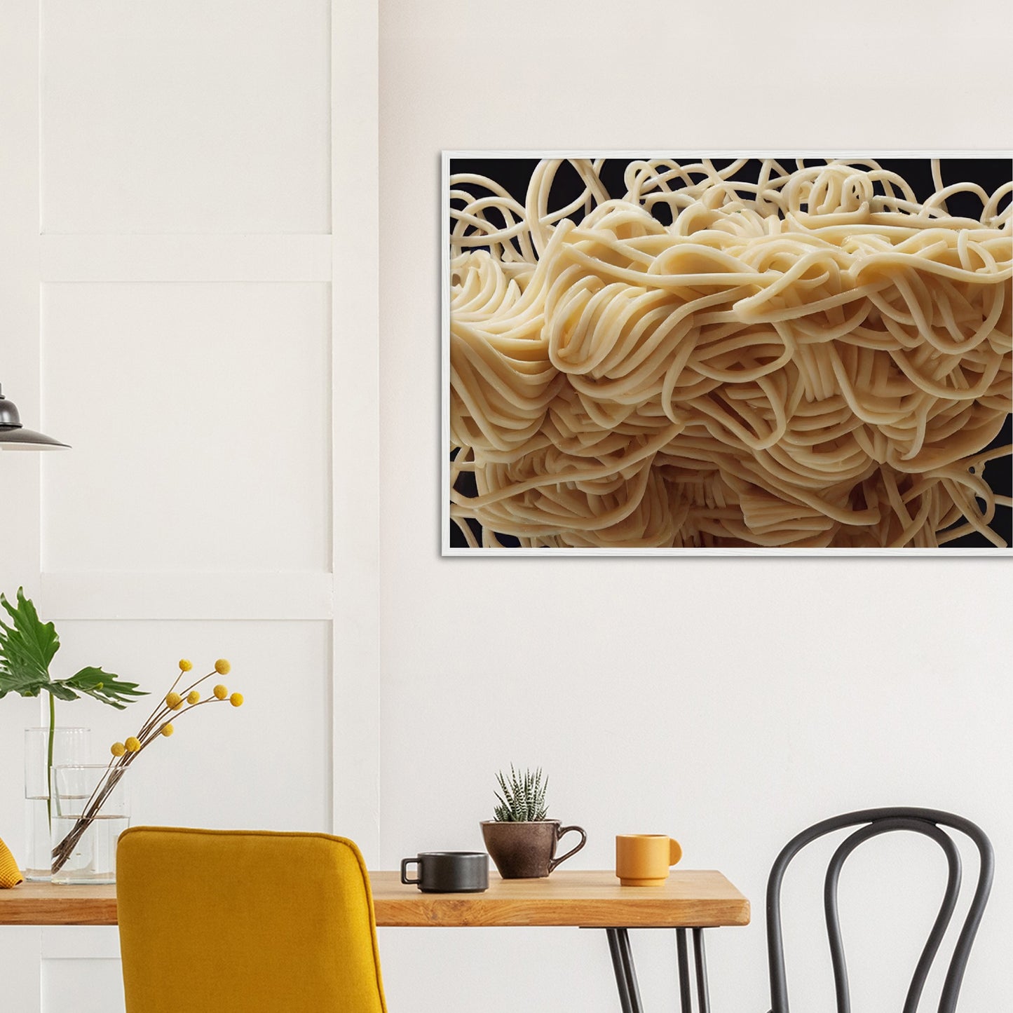 Poster mit Rahmen (Holz) in Museumsqualität - Noodle Knot - Pasta Love - Italien - China - Restaurant - Nudeln - Nudelknoten - Pasta - Teigwaren  - Wandkunst - Kunstdruck - Acryldruck - Kunstwerk - Office Poster - Poster mit Rahmen - Kaffee Tasse - Poster mit Leisten - Bedruckte Tassen - Kunst Marke - Art Brand - Kunstdrucke - Papier: 250g/qm - Künstler: Pixelboys - Office Poster - Poster with frame - Geschenkidee - Atelier Rome - Atelier Bologna - Atelier Milano -