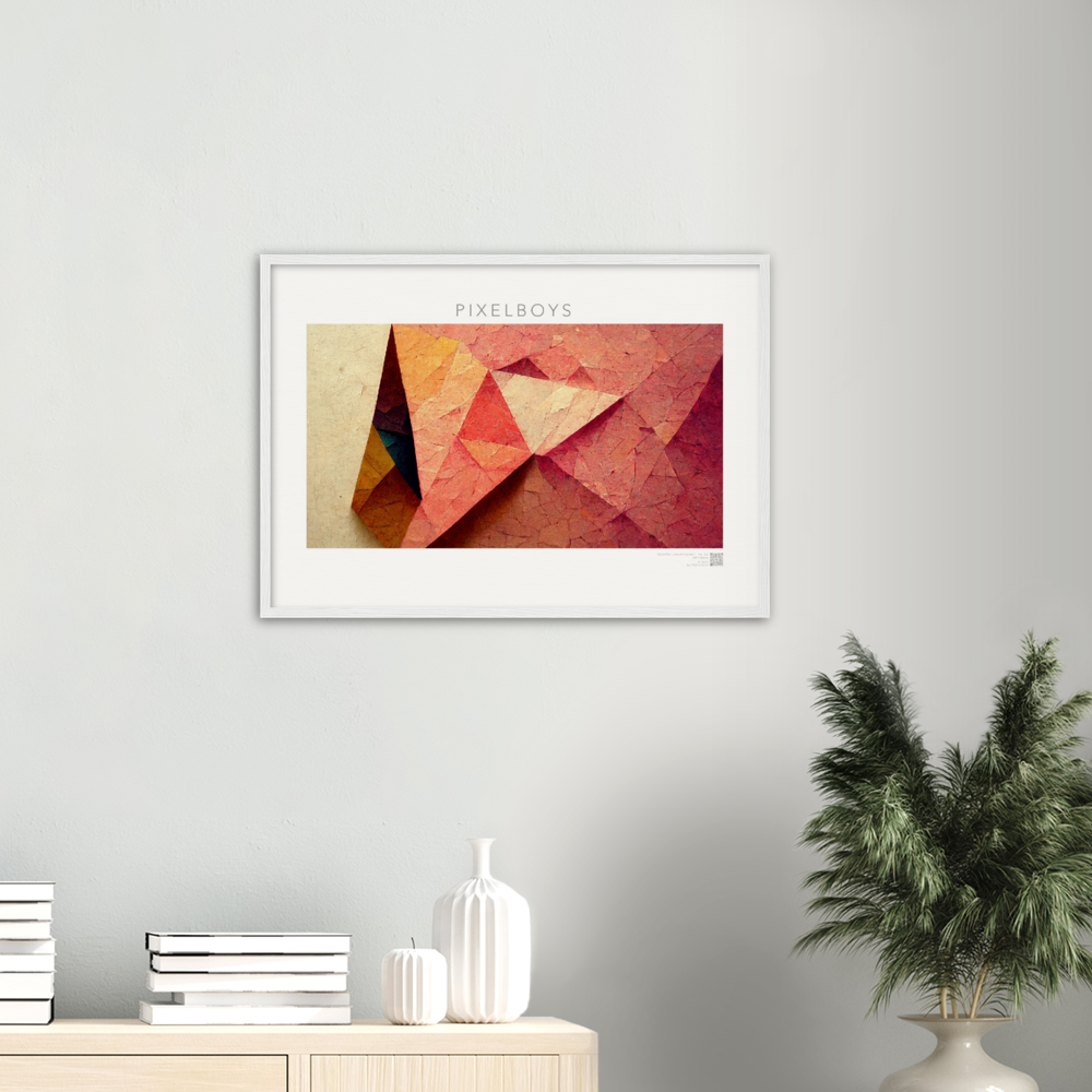 Poster Set mit Rahmen aus Holz - Paper Fall-No. 2: "Autumn Corner" - "Herbst Ecke" - Herbstbilder auf Poster