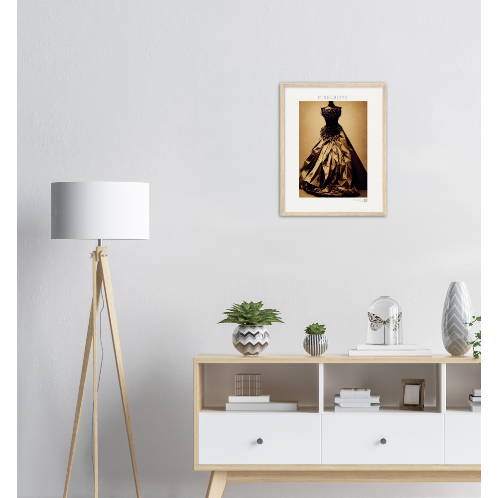 Poster mit Rahmen - Art Du Café - Hot Fashion - No. 2 - "Isabella" - Kaffebohnen Liebe ♡ - Amore ♡ - Pizza Pasta Love - Kaffe Liebe ♡- Künstler: "The Unknown Artist Nb-517" - Kunstdruck - Wandbild - Poster - Pixelboys - Atelier - Mailand - Rom - Neapel - Turin - Palermo - Catania - Florenz - Genua - Bologna - Bari -