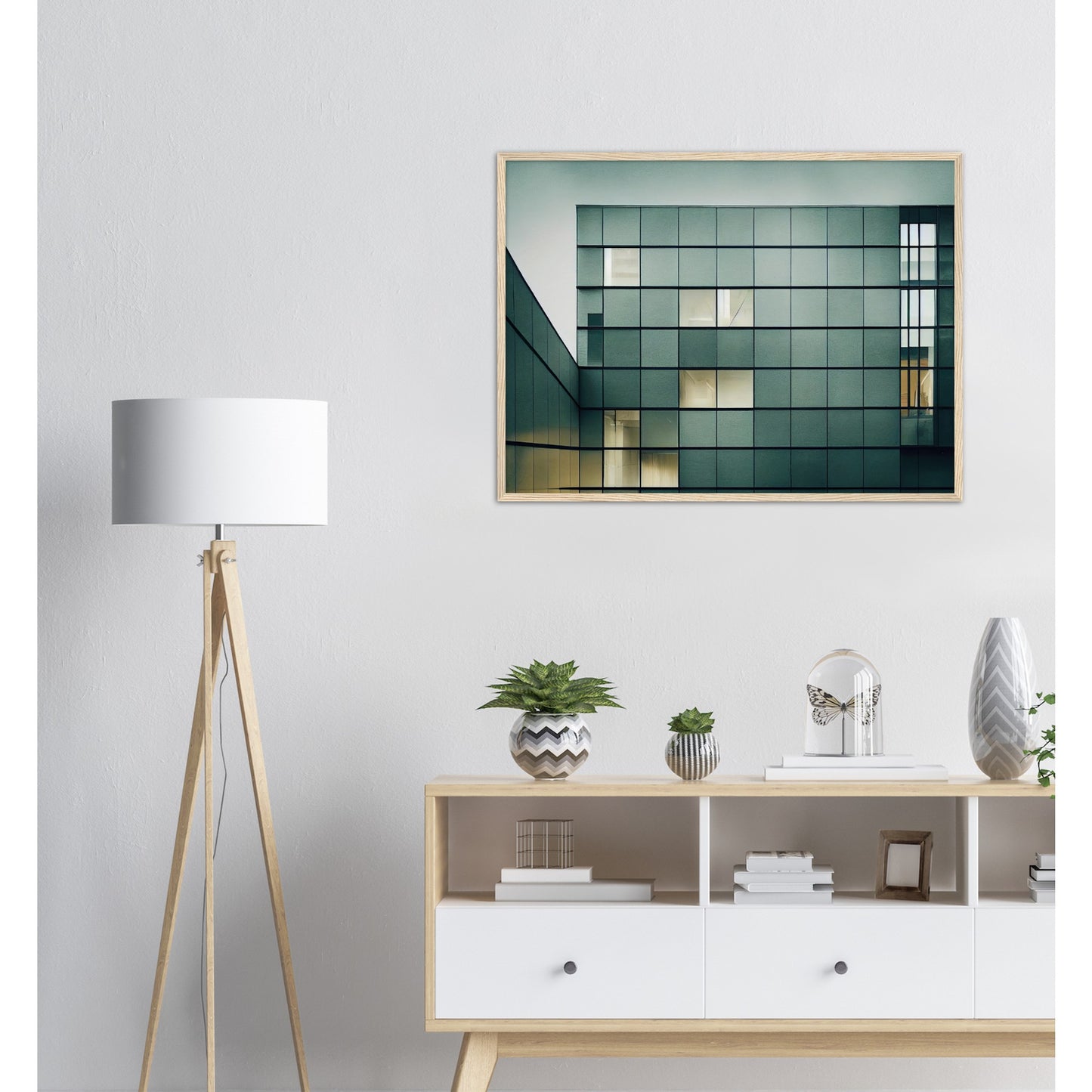 Poster mit Rahmen (Holz) - in Museumsqualität - Modern Architecture - Moscow - Art of Russia - Fineart - Wandkunst - Poster with frame - vintage architecture - moscow future architecture  - Red place - artwork - art brand - printed cup personalized - pixelboys - moscow - Kunstdrucke - wandbilder - wall art - Kunst auf Tassen - Office Poster - Gastrotassen - Wanddekoration - Geschenkidee - Skyline - Russia - city Architecture - urbanism - Geschenkidee - Moscow Metro  -