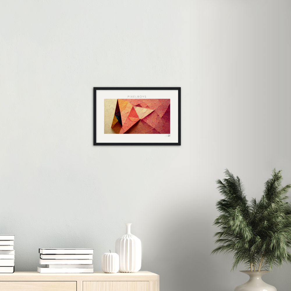 Poster Set mit Rahmen aus Holz - Paper Fall-No. 2: "Autumn Corner" - "Herbst Ecke" - Herbstbilder auf Poster