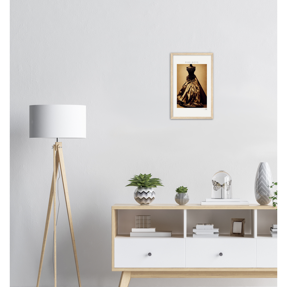 Poster mit Rahmen - Art Du Café - Hot Fashion - No. 2 - "Isabella" - Kaffebohnen Liebe ♡ - Amore ♡ - Pizza Pasta Love - Kaffe Liebe ♡- Künstler: "The Unknown Artist Nb-517" - Kunstdruck - Wandbild - Poster - Pixelboys - Atelier - Mailand - Rom - Neapel - Turin - Palermo - Catania - Florenz - Genua - Bologna - Bari -