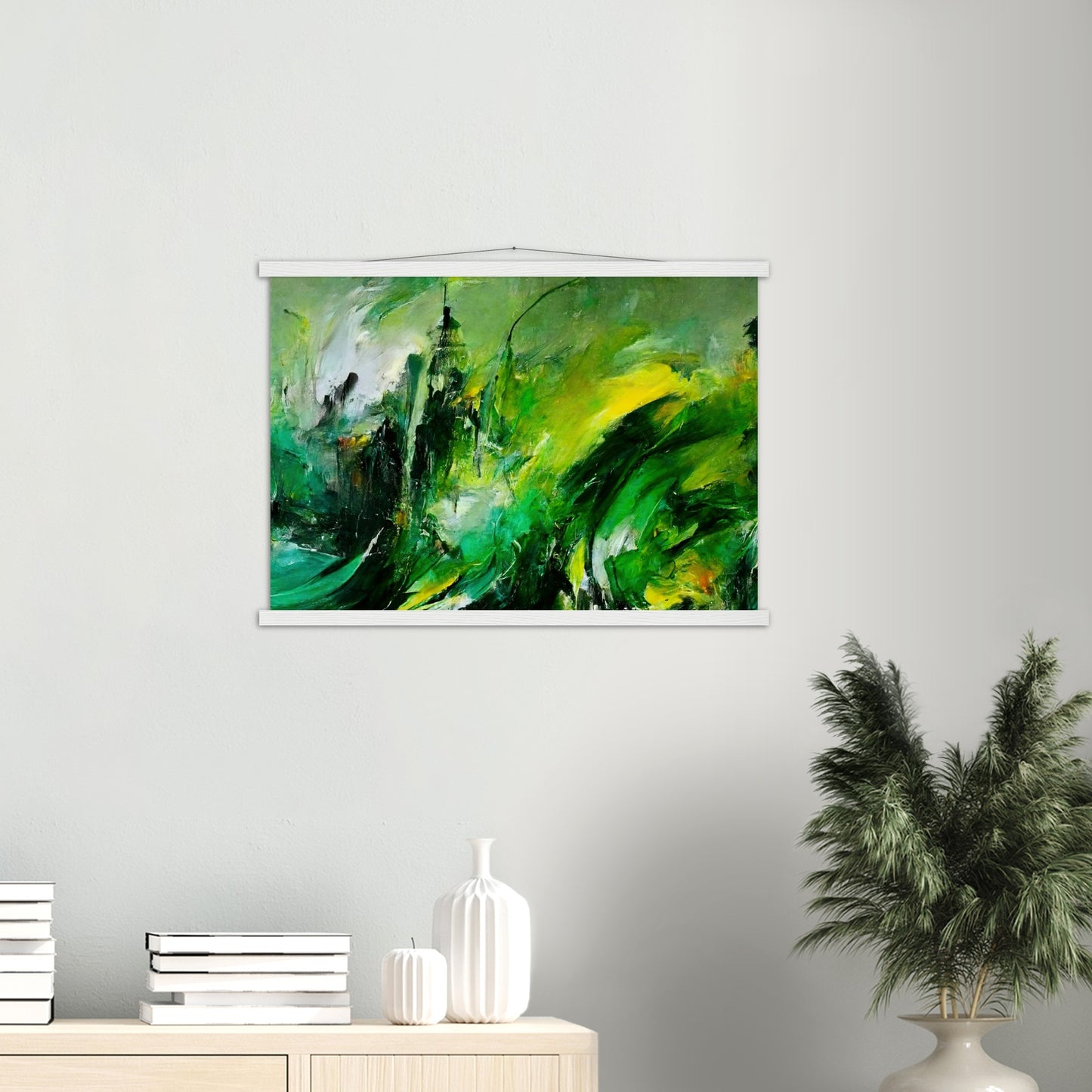 Poster mit Leisten (Holz) - „Revenge of Nature“ - The Capitol - Washington D.C. - Ölgemälde - Capitol - Abstract - USA - Planet - Fineart - Green Sea - Wandkunst - Holzrahmen - Poster with frame - Abstract Green - artwork - art brand - printed cup personalized - Holzleisten - pixelboys - Kunstdrucke - wandbilder - wall art - Kunst auf Tassen  - Office Poster - Gastrotassen - Wanddekoration - Fineart  - Colorfull - Dynamic - Acrylkunst - Geschenkidee - Office Poster - Acryldruck - Abstrakte Kunst -