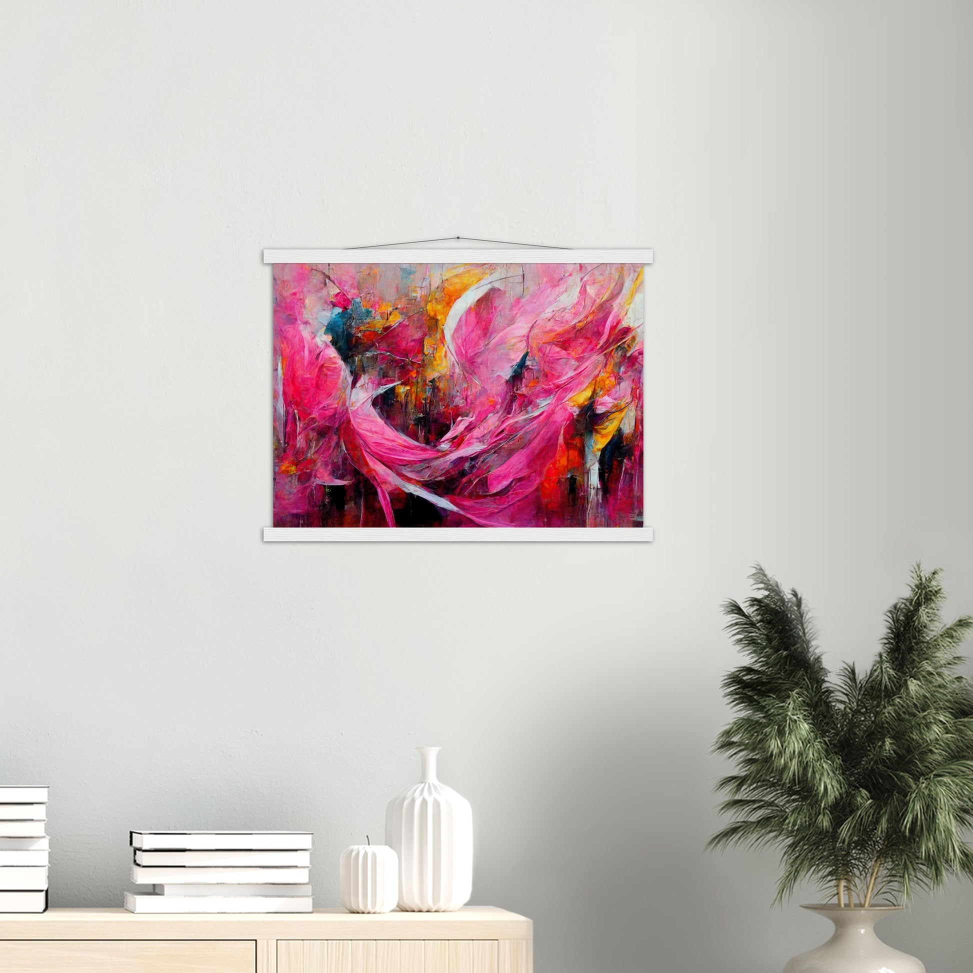 Poster mit Leisten (Holz) in Museumsqualität - Carnival in Venice - Italy - ölgemälde - Italy Abstract Art - Posterleisten - Fineart - Posterrahmen  - Wandkunst - Holzrahmen - Poster with frame - Abstract Pink - artwork - art brand - printed cup personalized - Holzleisten - pixelboys - Kunstdrucke - wandbilder - wall art - Kunst auf Tassen  - Office Poster - Gastrotassen - Wanddekoration - Acrylkunst - Geschenkidee - Office Poster - Acryldruck - Abstrakte Kunst - Pink Art -