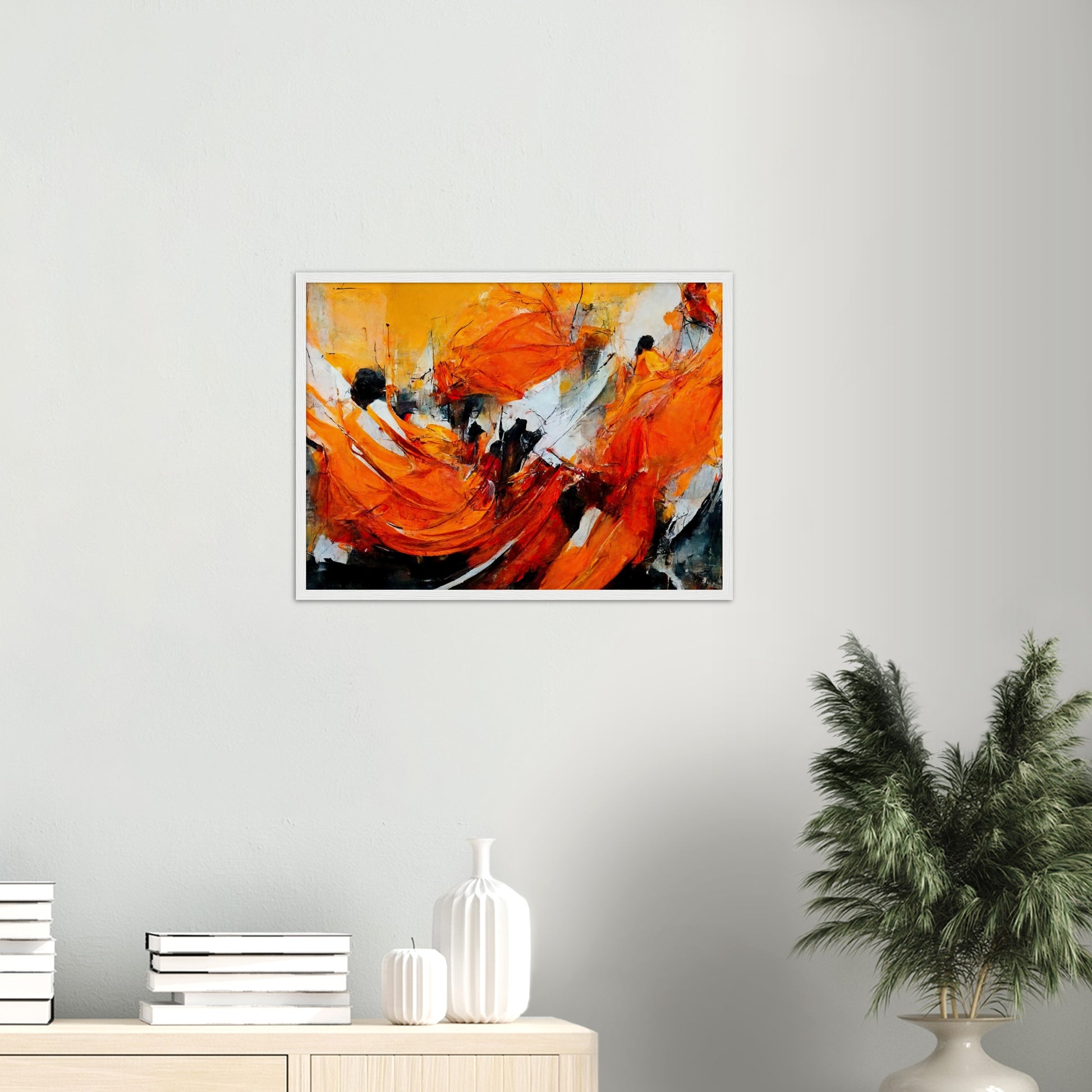 Poster mit Rahmen - „Strolling in Amsterdam“ - Orange Pain - autumn - Ölgemälde - Abstract - Dutch Art - Abstract - Fineart - Herbstsonne - Wandkunst - Holzrahmen - Poster with frame - Abstract Orange - artwork - art brand - printed cup personalized - Holzleisten - pixelboys - Kunstdrucke - wandbilder - wall art - Kunst auf Tassen  - Office Poster - Gastrotassen - Wanddekoration - Fineart  - Colorfull - Dynamic - Acrylkunst - Geschenkidee - Office Poster - Acryldruck - Abstrakte Kunst -