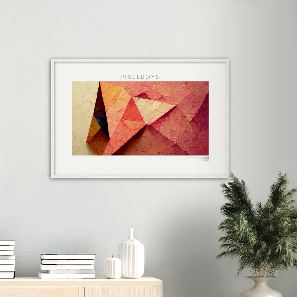 Poster Set mit Rahmen aus Holz - Paper Fall-No. 2: "Autumn Corner" - "Herbst Ecke" - Herbstbilder auf Poster