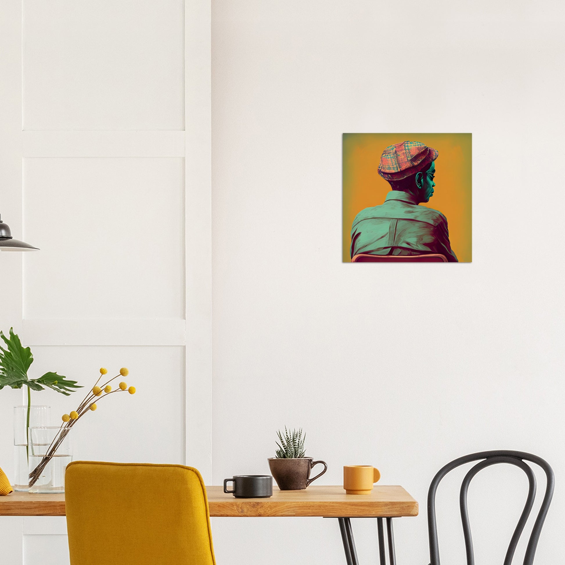 Poster in Museumsqualität - Listening - The Father - Conrad - rasism - motherhood - Posterleisten - USA - Fineart - Posterrahmen  - Wandkunst - Holzrahmen - Poster with frame - people of color - artwork - art brand - printed cup personalized - Holzleisten - pixelboys - Kunstdrucke - wandbilder - wall art - Kunst auf Tassen  - Office Poster - Gastrotassen - Wanddekoration - Acrylkunst - Geschenkidee - Office Poster - Acryldruck - Abstrakte Kunst - Family Art -