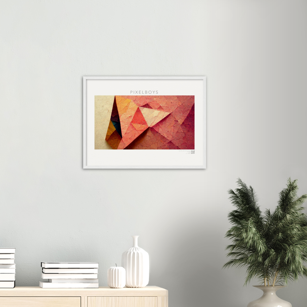 Poster Set mit Rahmen aus Holz - Paper Fall-No. 2: "Autumn Corner" - "Herbst Ecke" - Herbstbilder auf Poster