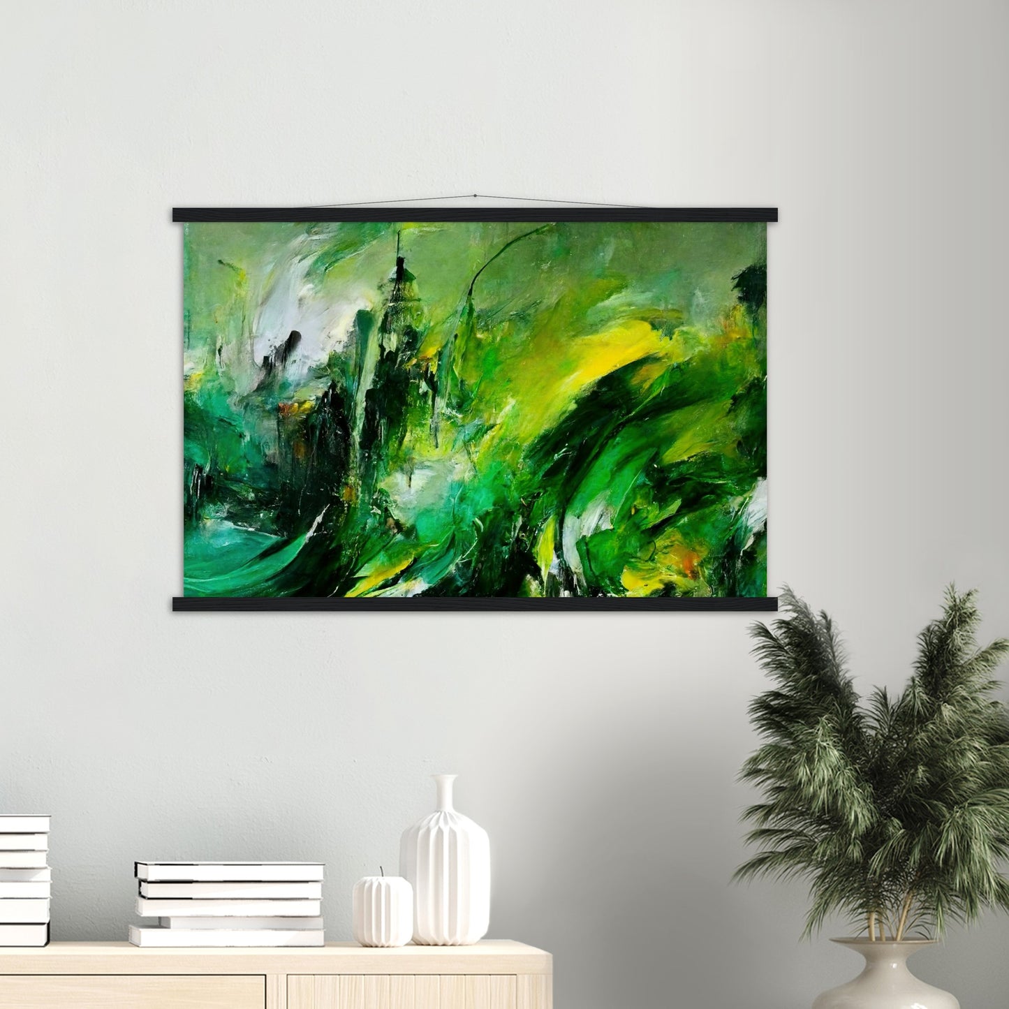 Poster mit Leisten (Holz) - „Revenge of Nature“ - The Capitol - Washington D.C. - Ölgemälde - Capitol - Abstract - USA - Planet - Fineart - Green Sea - Wandkunst - Holzrahmen - Poster with frame - Abstract Green - artwork - art brand - printed cup personalized - Holzleisten - pixelboys - Kunstdrucke - wandbilder - wall art - Kunst auf Tassen  - Office Poster - Gastrotassen - Wanddekoration - Fineart  - Colorfull - Dynamic - Acrylkunst - Geschenkidee - Office Poster - Acryldruck - Abstrakte Kunst -