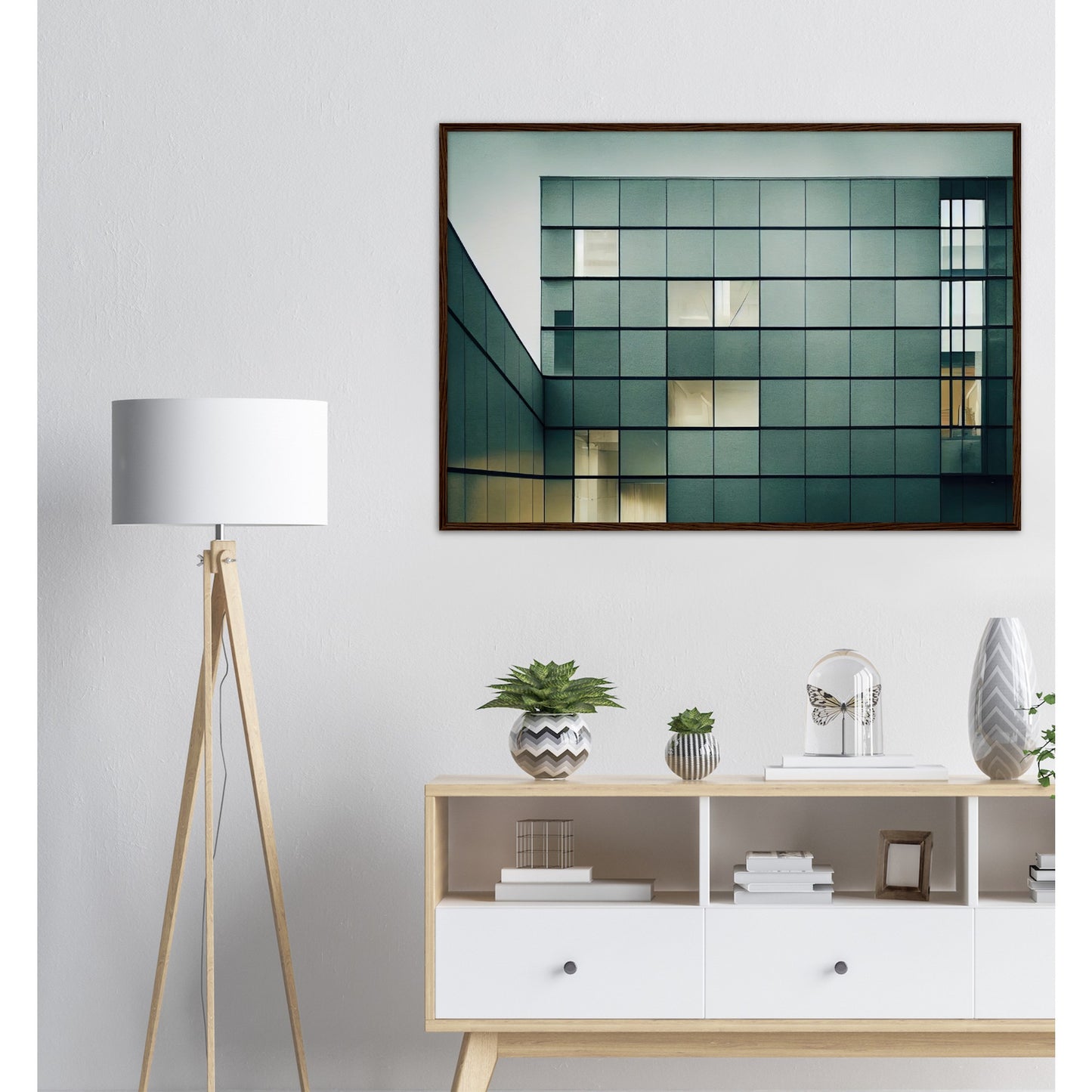 Poster mit Rahmen (Holz) - in Museumsqualität - Modern Architecture - Moscow - Art of Russia - Fineart - Wandkunst - Poster with frame - vintage architecture - moscow future architecture  - Red place - artwork - art brand - printed cup personalized - pixelboys - moscow - Kunstdrucke - wandbilder - wall art - Kunst auf Tassen - Office Poster - Gastrotassen - Wanddekoration - Geschenkidee - Skyline - Russia - city Architecture - urbanism - Geschenkidee - Moscow Metro  -