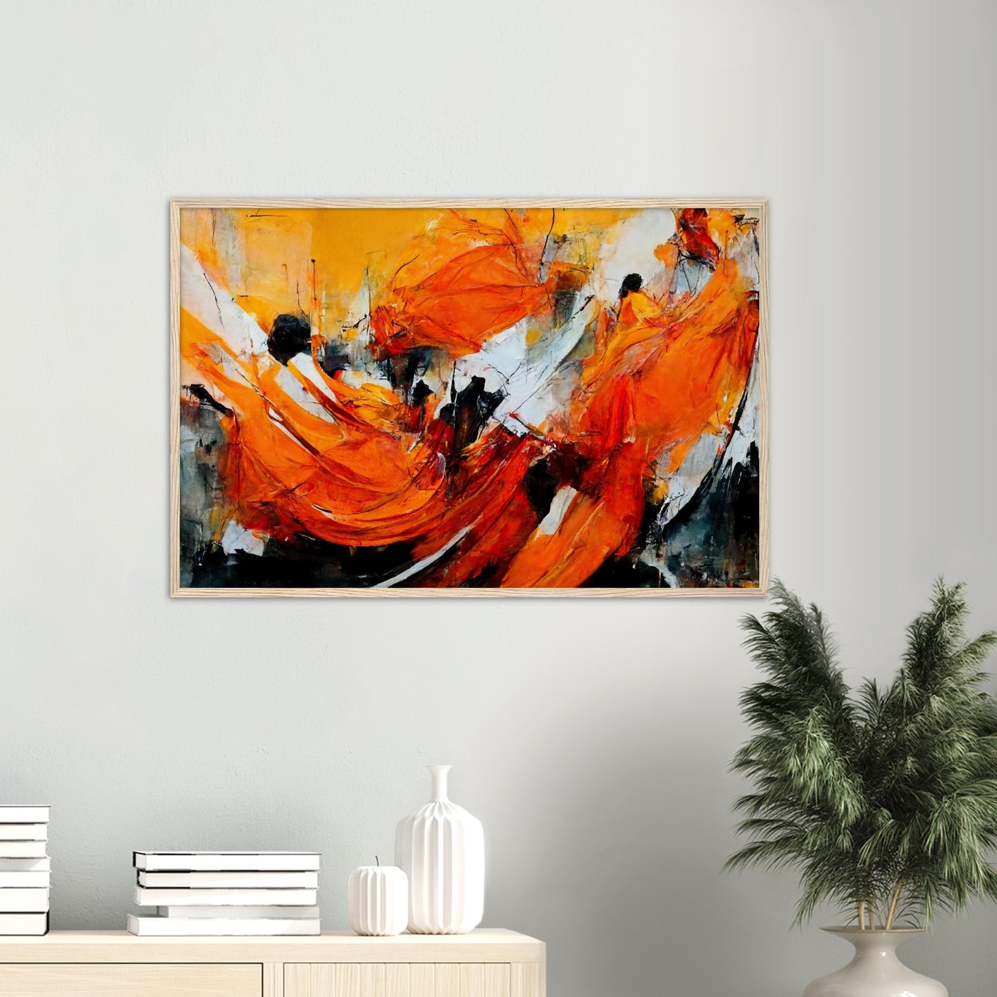 Poster mit Rahmen - „Strolling in Amsterdam“ - Orange Pain - autumn - Ölgemälde - Abstract - Dutch Art - Abstract - Fineart - Herbstsonne - Wandkunst - Holzrahmen - Poster with frame - Abstract Orange - artwork - art brand - printed cup personalized - Holzleisten - pixelboys - Kunstdrucke - wandbilder - wall art - Kunst auf Tassen  - Office Poster - Gastrotassen - Wanddekoration - Fineart  - Colorfull - Dynamic - Acrylkunst - Geschenkidee - Office Poster - Acryldruck - Abstrakte Kunst -