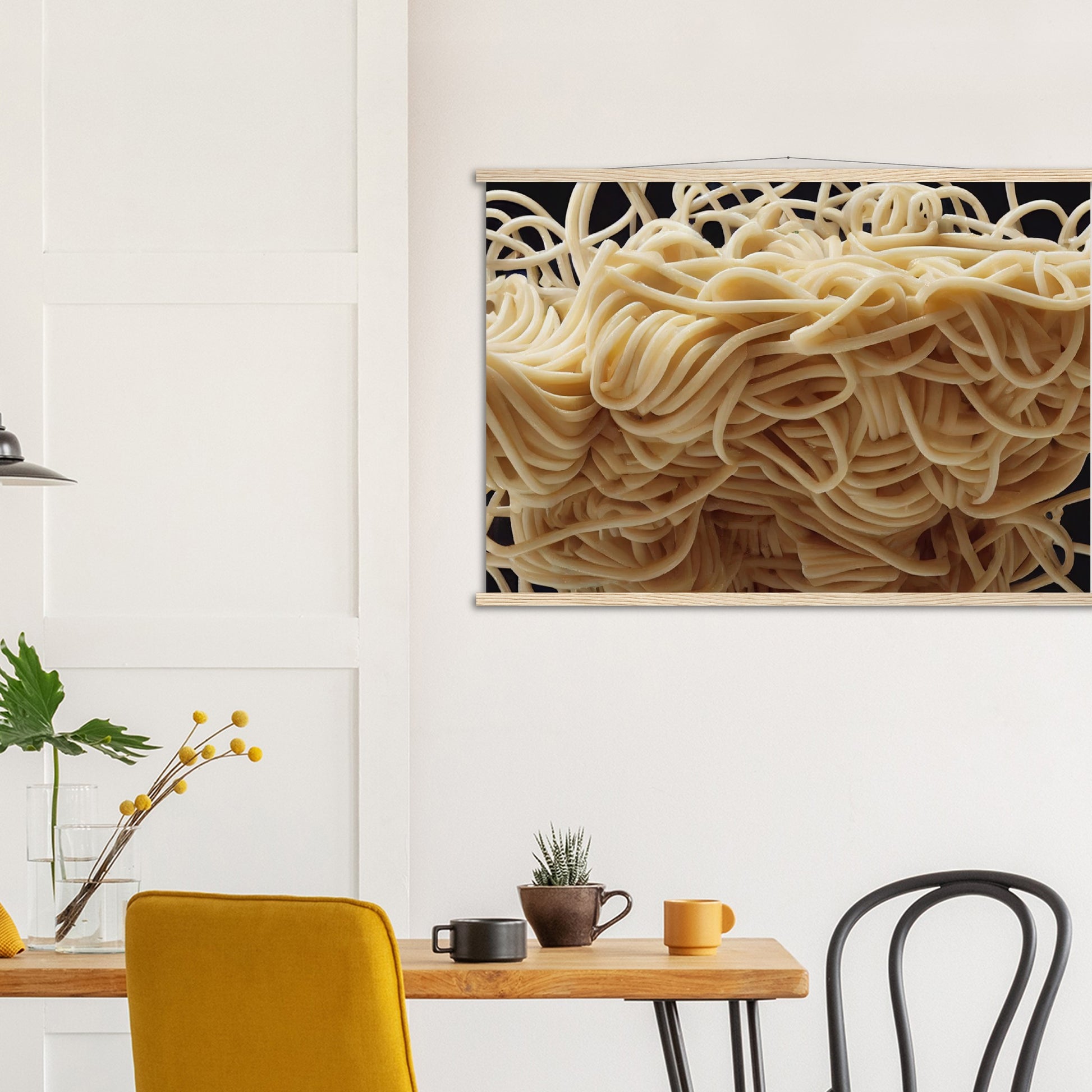 Poster mit Leisten (Holz) in Museumsqualität - Noodle Knot - Pasta Love - Italien - China - Restaurant - Nudeln - Nudelknoten - Pasta - Teigwaren  - Wandkunst - Kunstdruck - Acryldruck - Kunstwerk - Office Poster - Poster mit Rahmen - Kaffee Tasse - Poster mit Leisten - Bedruckte Tassen - Kunst Marke - Art Brand - Kunstdrucke - Papier: 250g/qm - Künstler: Pixelboys - Office Poster - Poster with frame - Geschenkidee - Atelier Rome - Atelier Bologna - Atelier Milano -