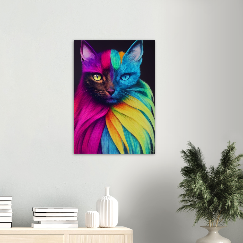 Poster - Mit edler Regenbogenkatze "Bella"