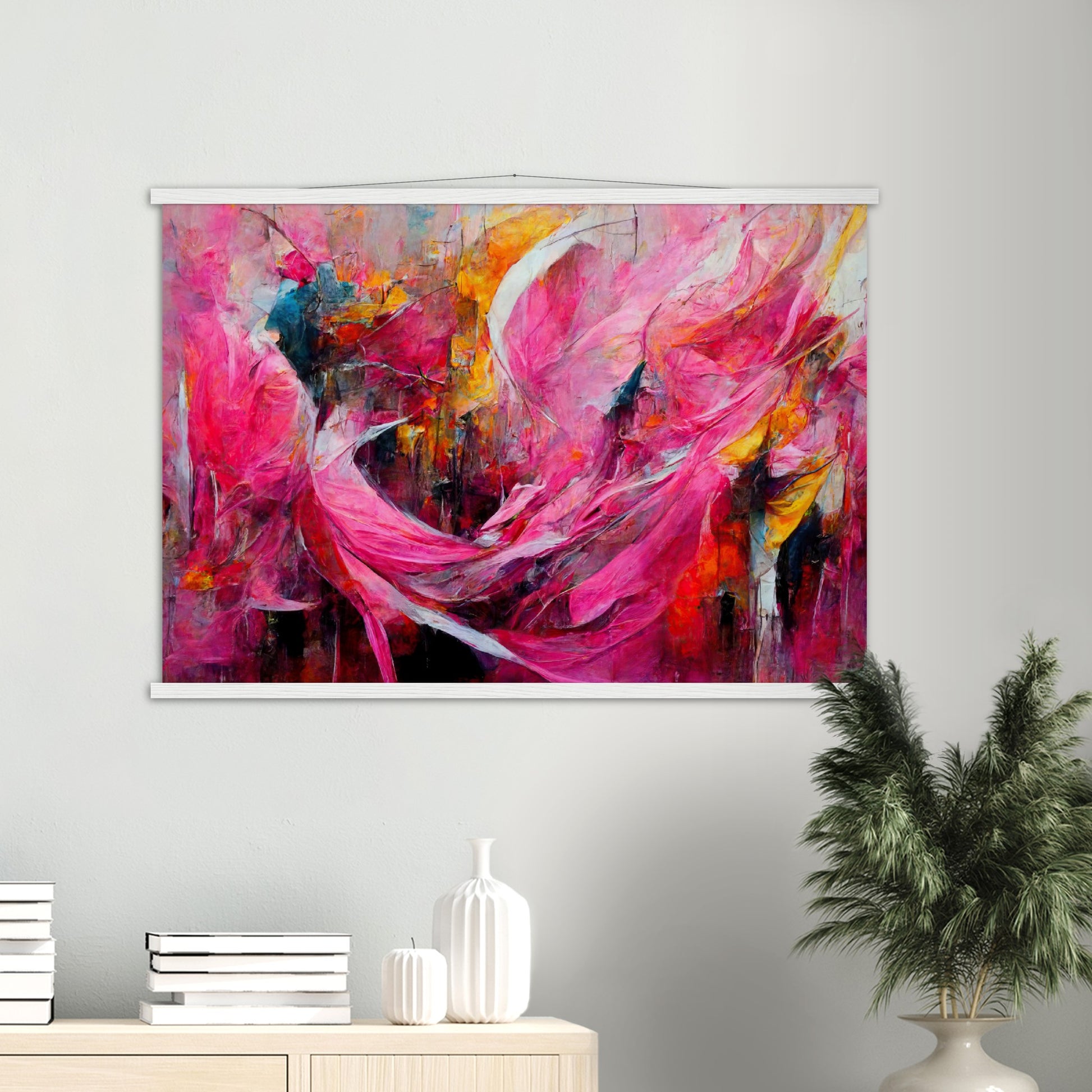 Poster mit Leisten (Holz) in Museumsqualität - Carnival in Venice - Italy - ölgemälde - Italy Abstract Art - Posterleisten - Fineart - Posterrahmen  - Wandkunst - Holzrahmen - Poster with frame - Abstract Pink - artwork - art brand - printed cup personalized - Holzleisten - pixelboys - Kunstdrucke - wandbilder - wall art - Kunst auf Tassen  - Office Poster - Gastrotassen - Wanddekoration - Acrylkunst - Geschenkidee - Office Poster - Acryldruck - Abstrakte Kunst - Pink Art -