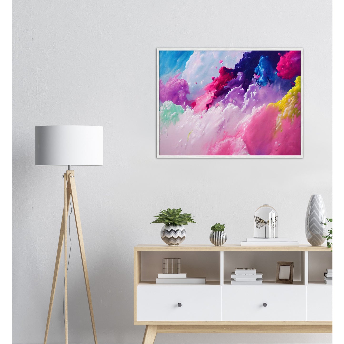 Poster mit Rahmen (Holz) - in Museumsqualität - Candy floss - Süßigkeiten - Kindheit - Cubism - Holzleisten - Fineart - Zuckerwatte - Wandkunst - Poster with frame - Abstract Kollektion - artwork - art brand - printed cup personalized - pixelboys - Kunstdrucke - wandbilder - wall art - Kunst auf Tassen - vintage art - Office Poster - Gastrotassen - Wanddekoration - Geschenkidee  - Cabdyland - Icecream - Geschenkidee - Acrylkunst - Geschenkidee - Office Poster - Acryldruck - Abstrakte Kunst