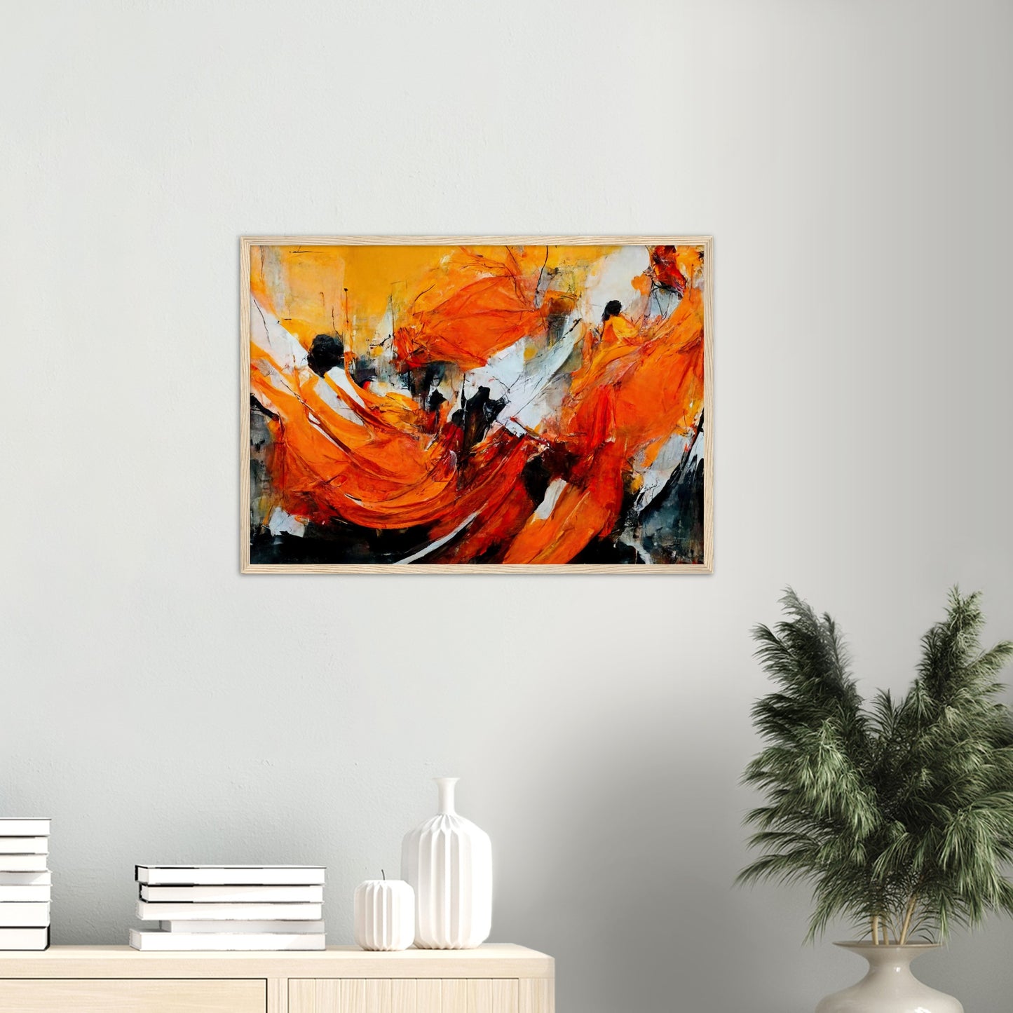 Poster mit Rahmen - „Strolling in Amsterdam“ - Orange Pain - autumn - Ölgemälde - Abstract - Dutch Art - Abstract - Fineart - Herbstsonne - Wandkunst - Holzrahmen - Poster with frame - Abstract Orange - artwork - art brand - printed cup personalized - Holzleisten - pixelboys - Kunstdrucke - wandbilder - wall art - Kunst auf Tassen  - Office Poster - Gastrotassen - Wanddekoration - Fineart  - Colorfull - Dynamic - Acrylkunst - Geschenkidee - Office Poster - Acryldruck - Abstrakte Kunst -