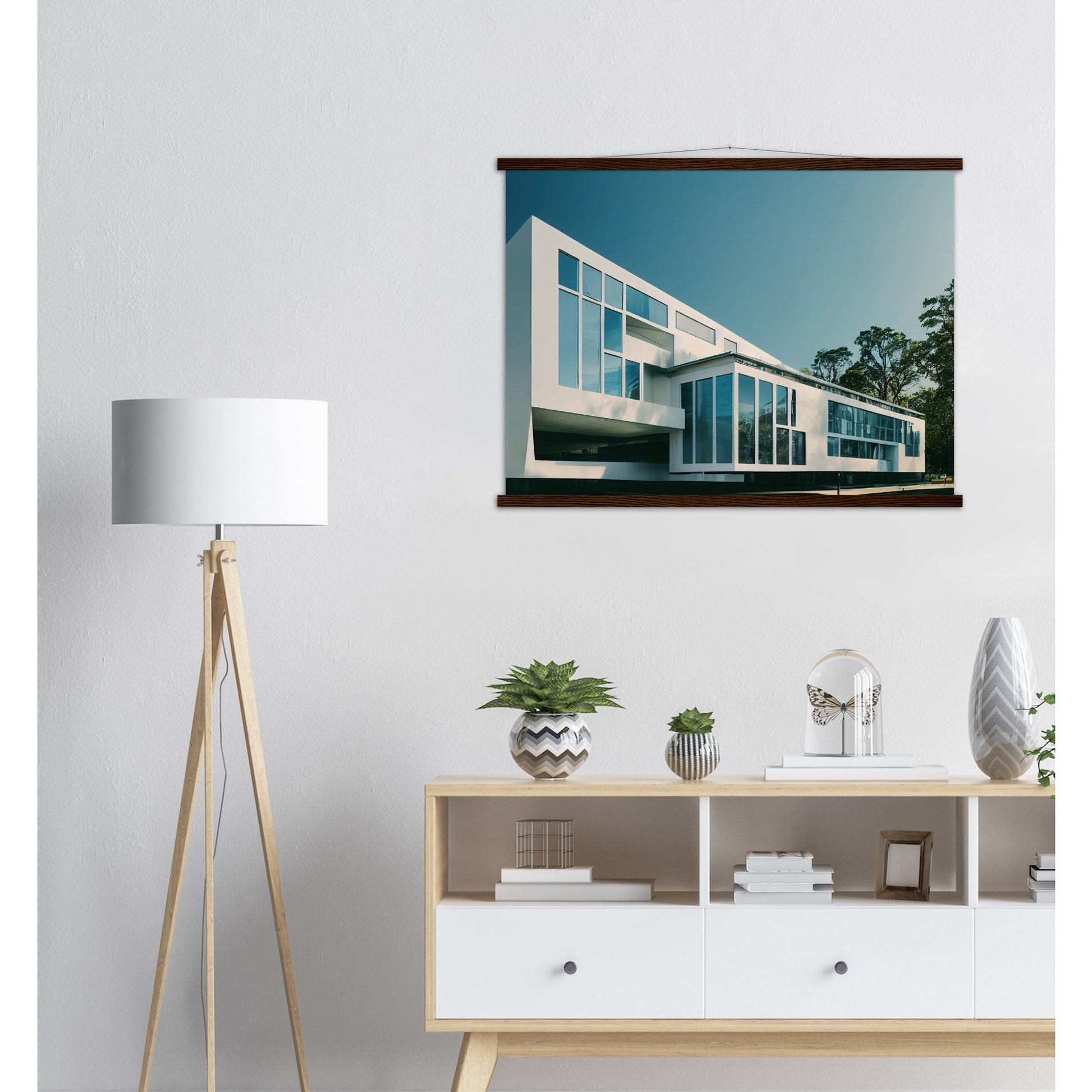  Poster mit Leisten (Holz) - Museumsqualität - Modern Architecture - Barcelona - Fineart - Wandkunst - Poster with frame - vintage architecture - future architecture spain - home castle - artwork - art brand - printed cup personalized - pixelboys - madrid - Kunstdrucke - wandbilder - wall art - Kunst auf Tassen - Office Poster - Gastrotassen - Wanddekoration - Geschenkidee - Skyline - Barcelona - city Architecture - urbanism - Katalonien -