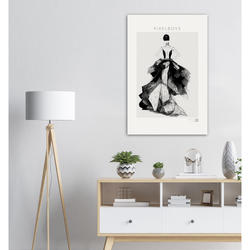 Poster in Museumsqualität - Haute Couture - No. 7 - "Rose" - Künstler: "The Unknown Artist Nb. 517" Wandbilder - Pixelboys - Atelier - Milano - Berlin - Munich - Madrid - New York - Dubai - Paris - Tokio - Rom - Lisbon - Ottawa - Bern Switzerland -